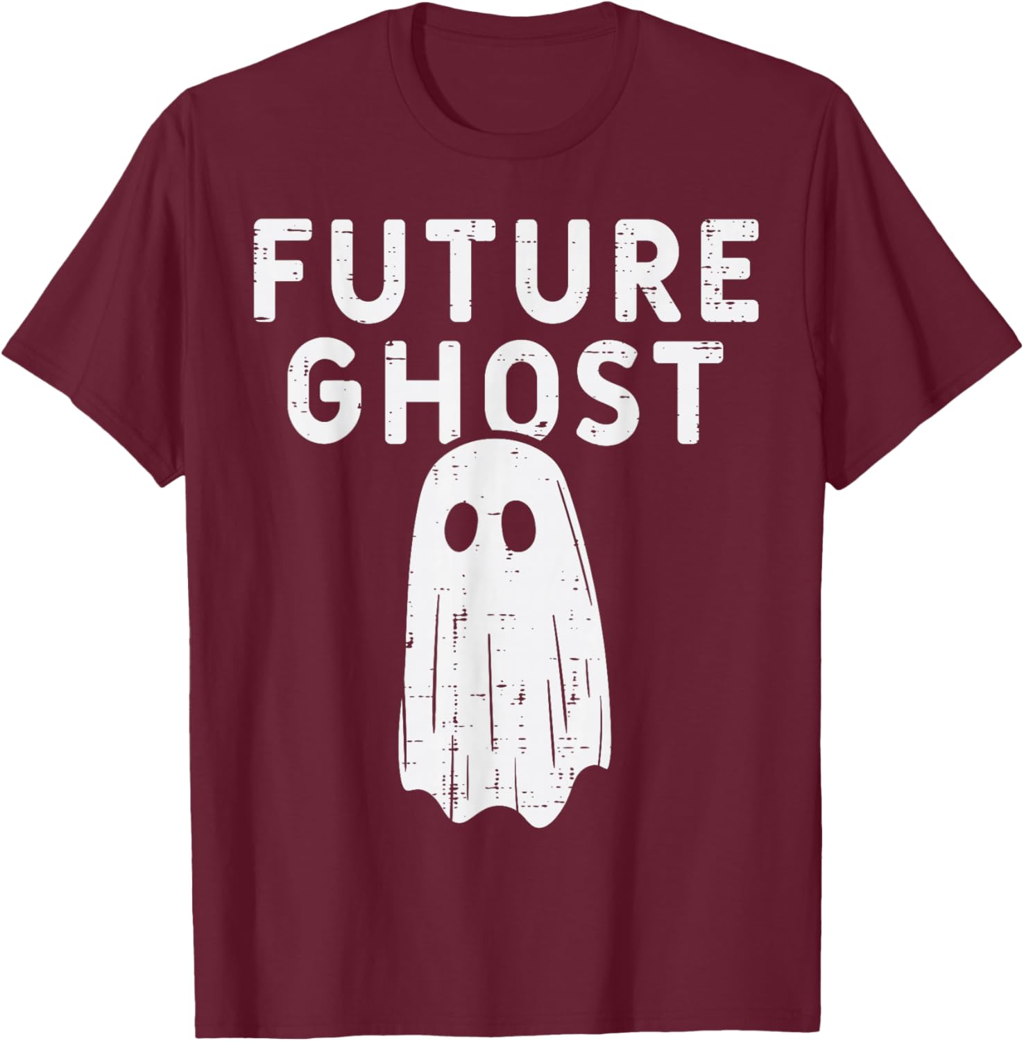Future Ghost Funny Happy Halloween Costume Men Women Kids T-Shirt - T-Shirt | Maroon