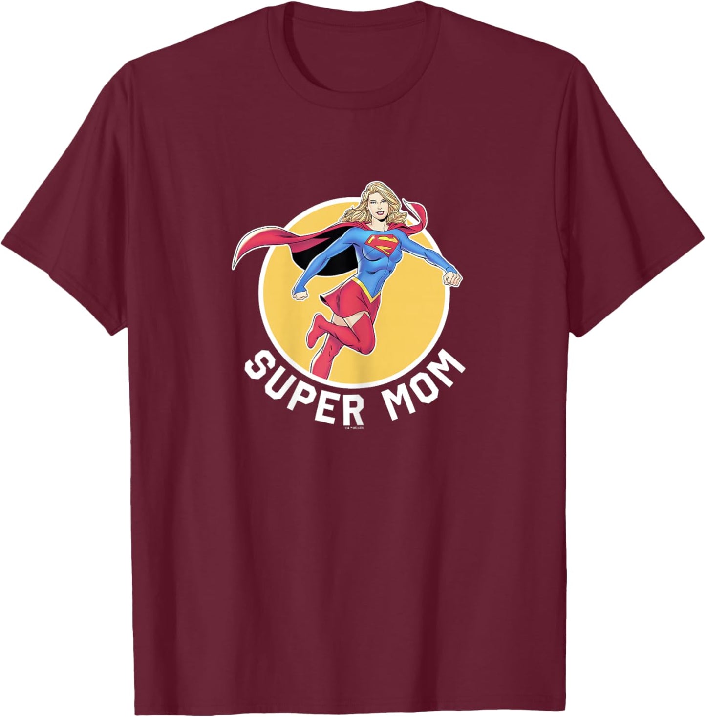 DC Comics Superman Mother's Day Super Mom Poster T-Shirt - T-Shirt | Maroon