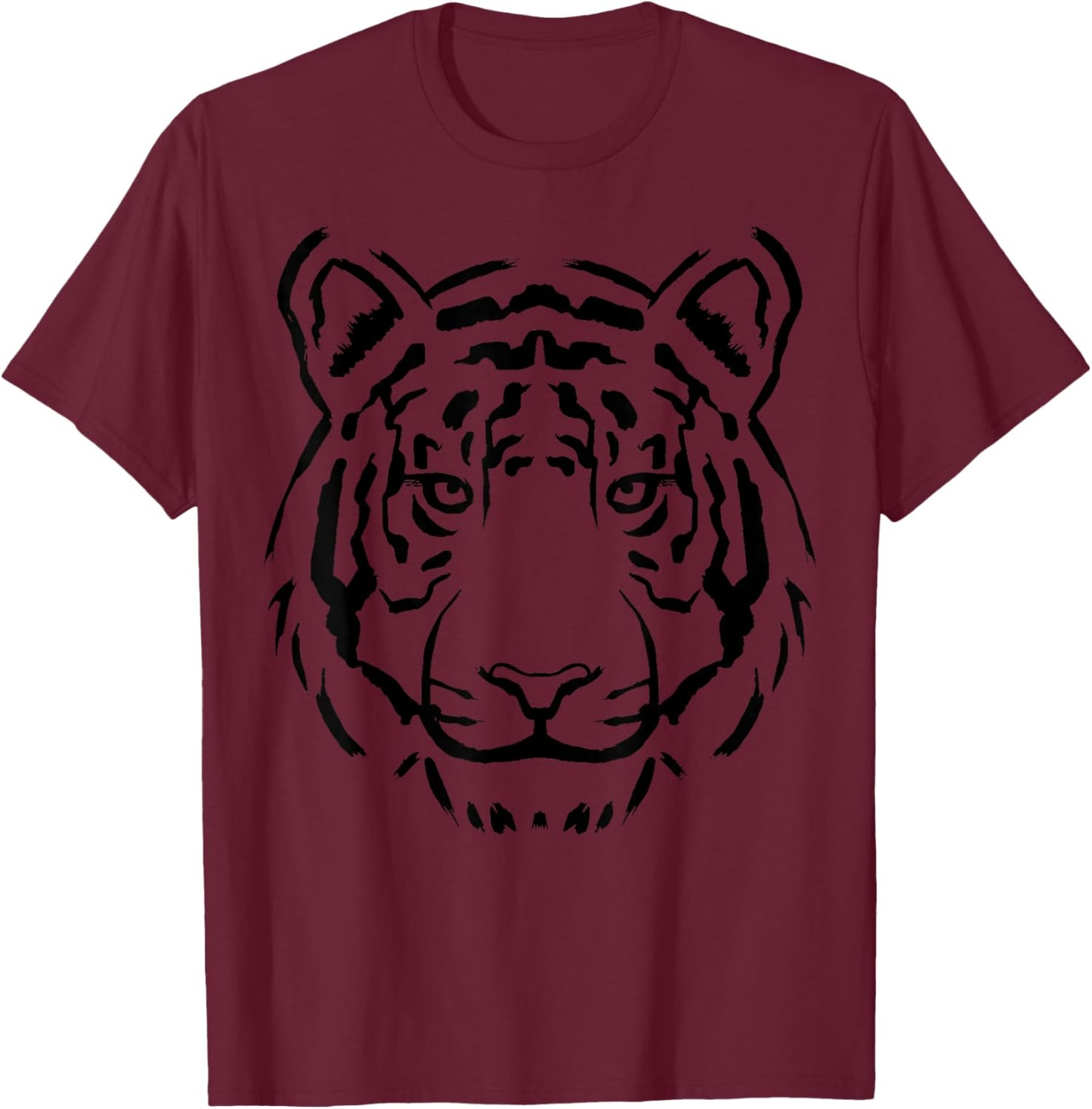 Tiger Shirt Tiger Short Sleeve Men's T-Shirt - T-Shirt | Maroon