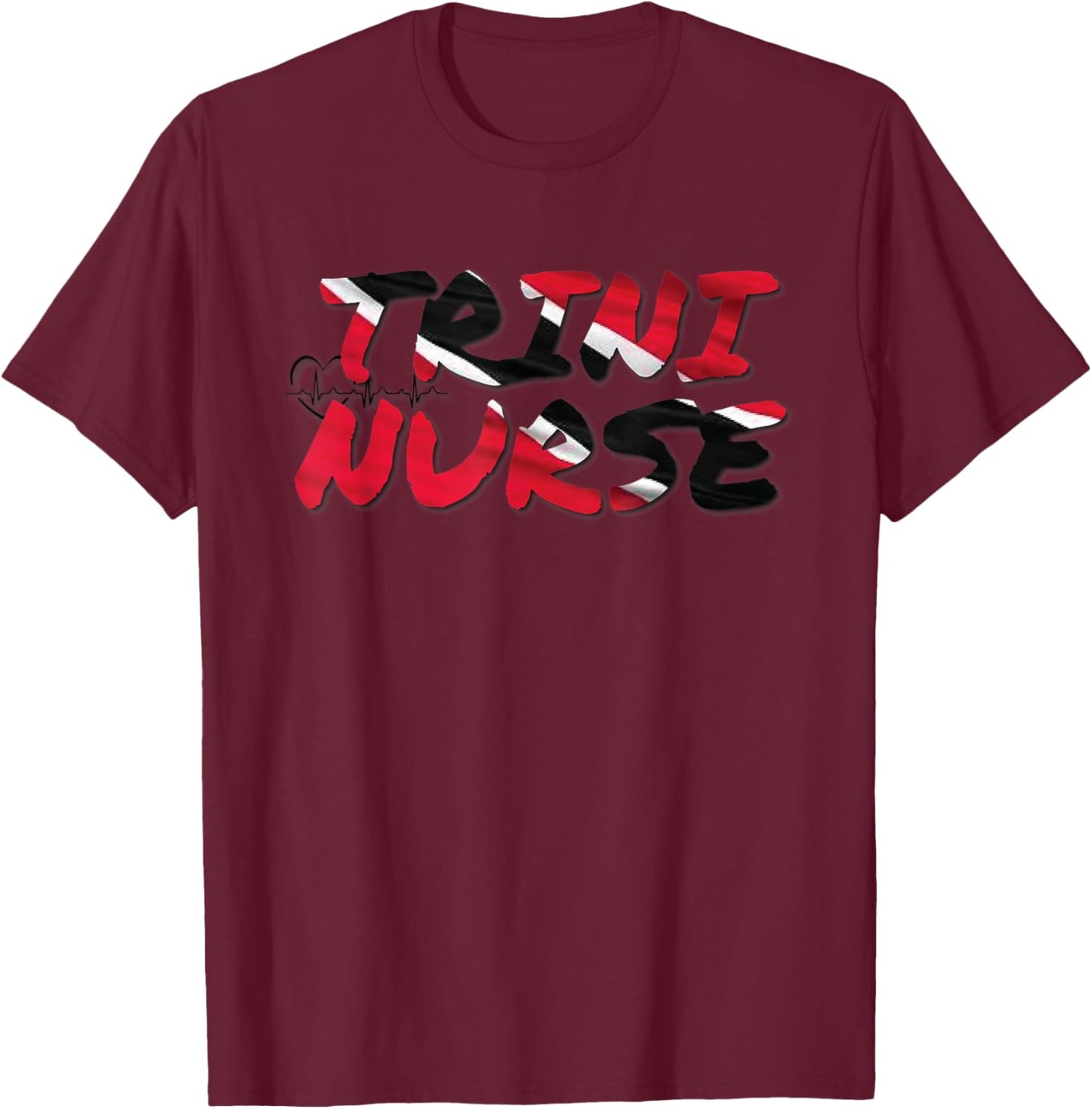 Trinidad and Tobago Trini Nurse RN T-Shirt - T-Shirt | Maroon