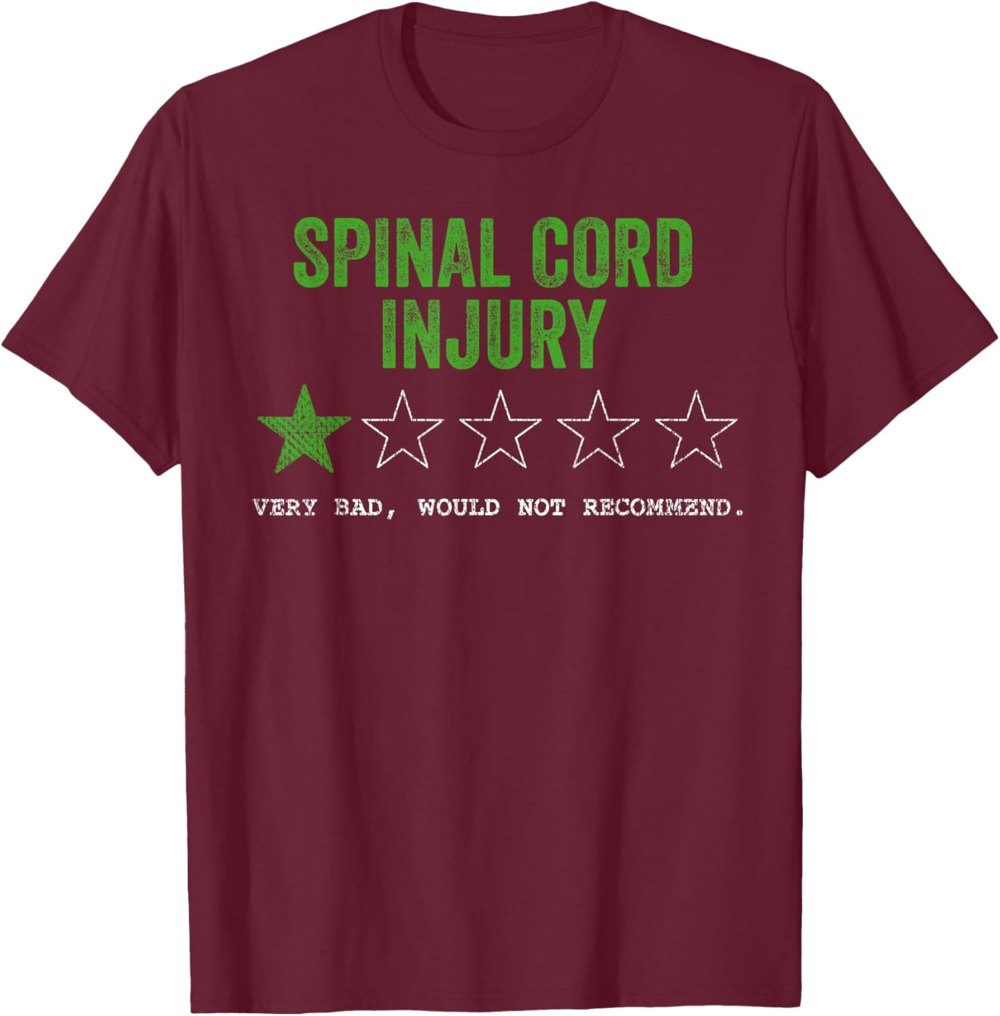 Tu Spinal Cord Injury Awareness Month Costume Ribbon T-Shirt - T-Shirt | Maroon