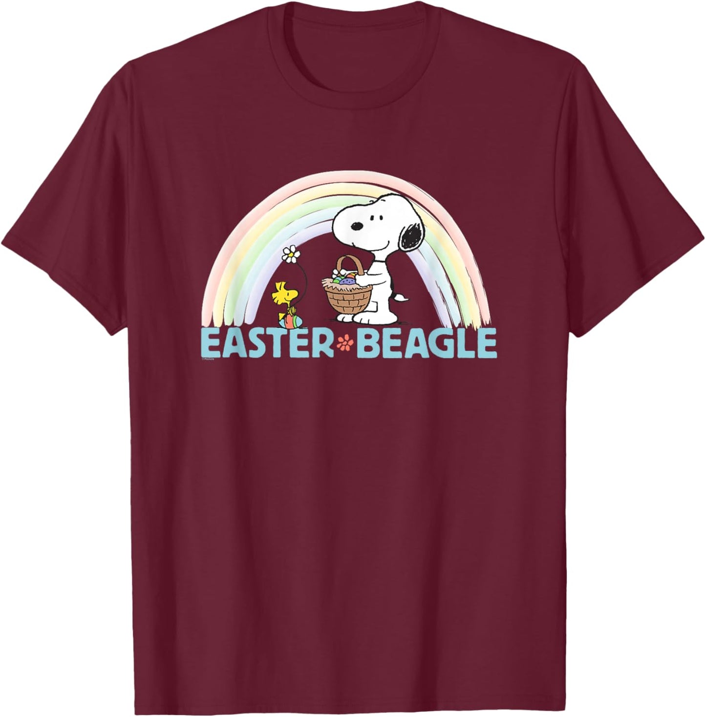 Peanuts S2:S42Easter Beagle T-Shirt - T-Shirt | Maroon