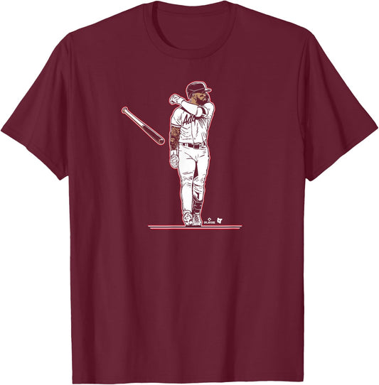 Adolis Flippin' García - Texas Baseball T-Shirt - T-Shirt | Maroon