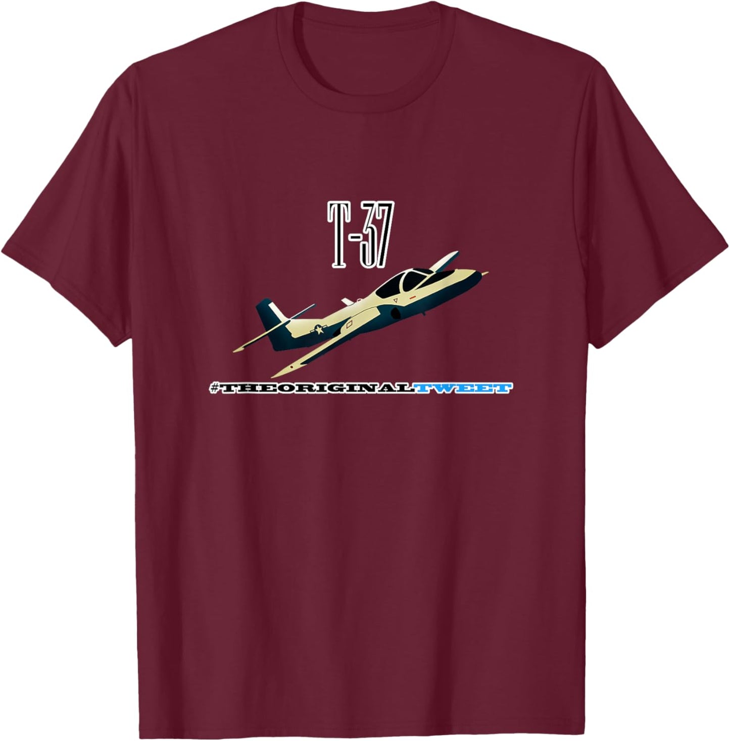 MAF Swag T-37, The Original Tweet -Adults Black Cotton Polyester T-Shirt - T-Shirt | Maroon