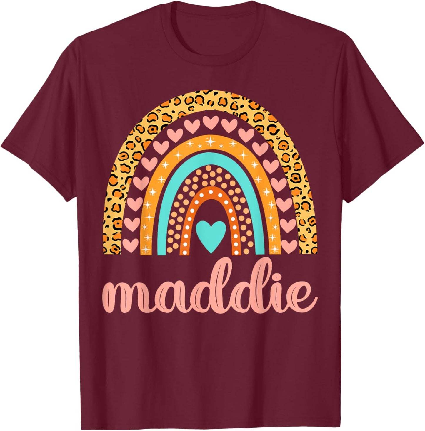 Maddie Maddie Name Birthday Shirt Gift T-Shirt - T-Shirt | Maroon