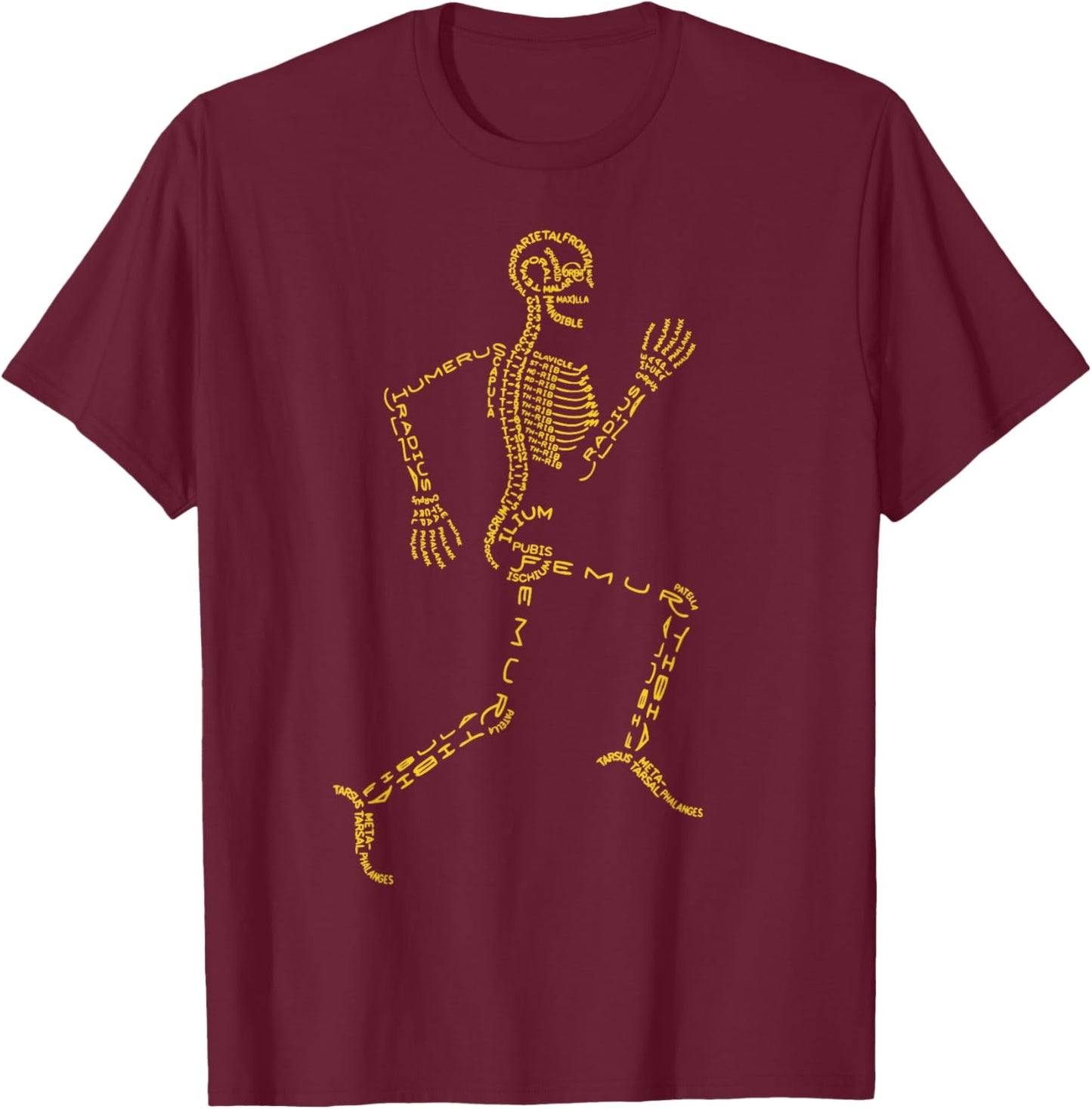 Anatomical Skeleton | Orthopedic Surgeon T-Shirt - T-Shirt | Maroon
