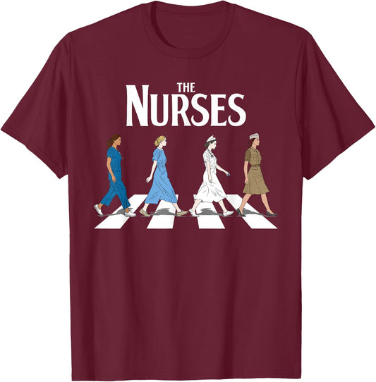 Retro Nurse Gifts Nurse Week Gifts Funny Nurse T-Shirt - T-Shirt | Maroon