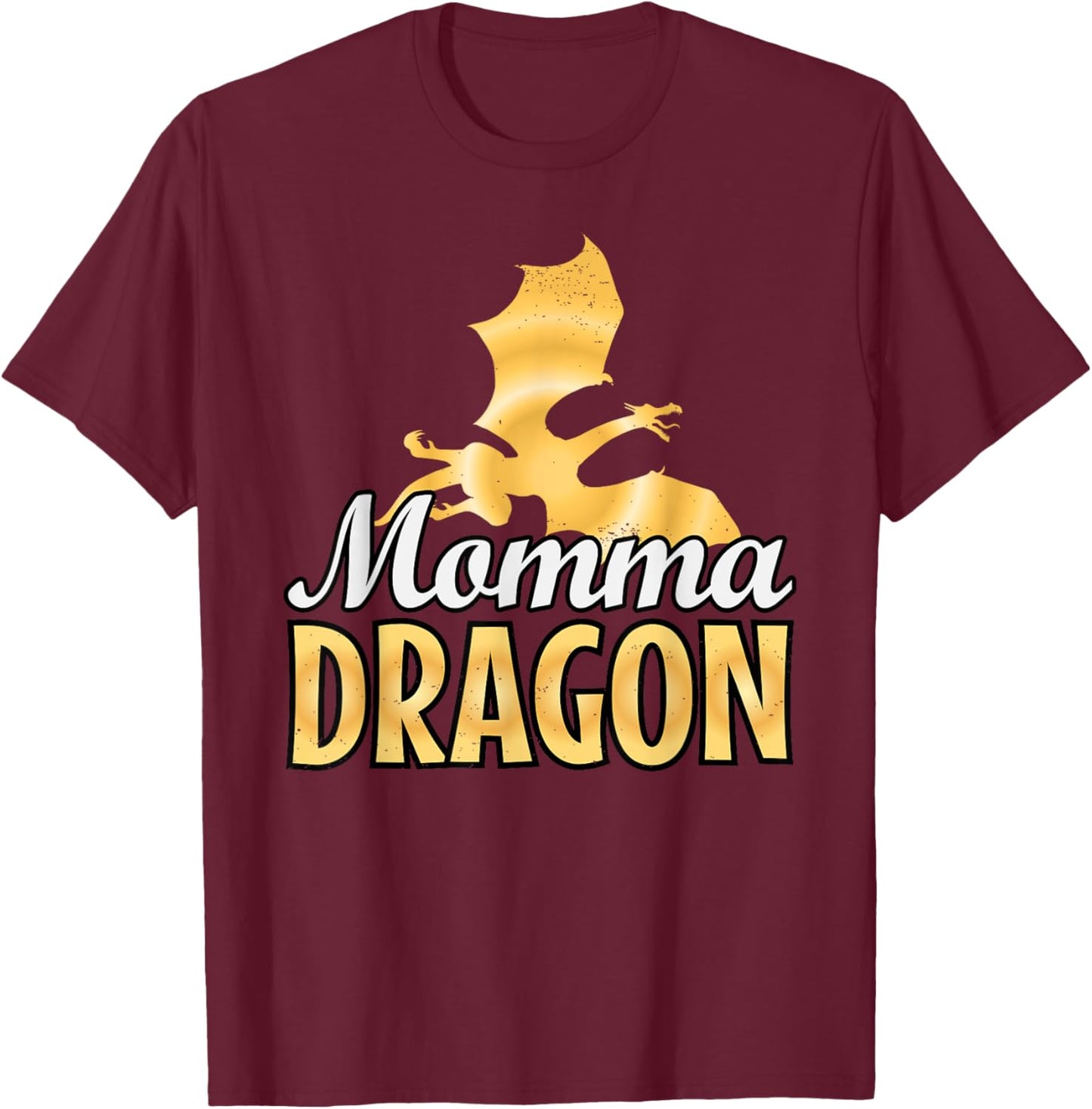 Momma Dragon Lover Mother's Day T-Shirt - T-Shirt | Maroon