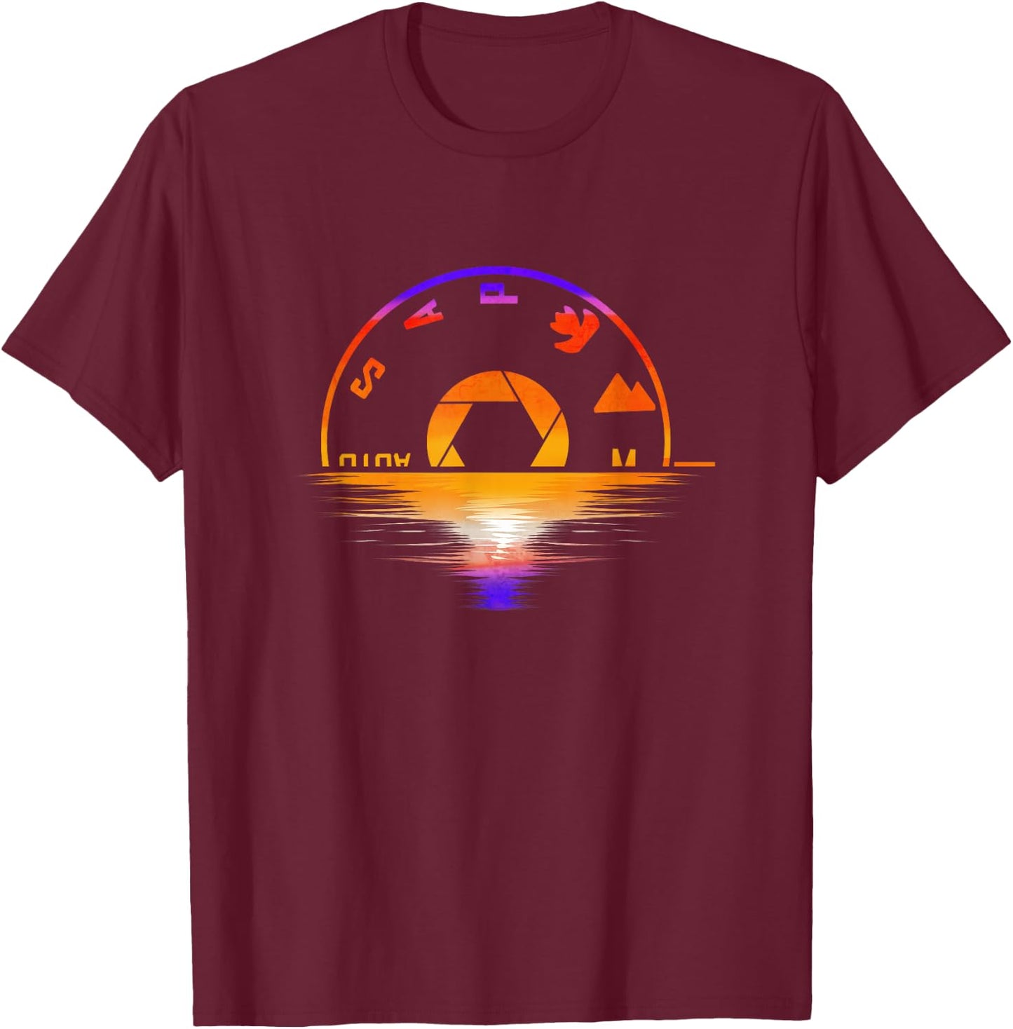 Photographer Camera Design Photography Lover Photographing T-Shirt - T-Shirt | Maroon