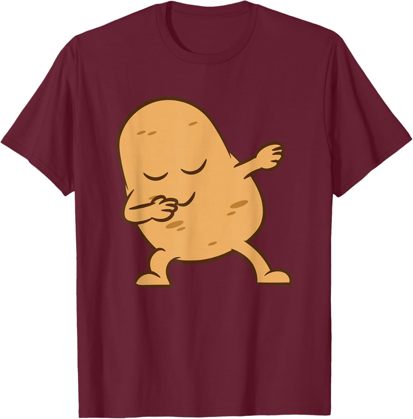 Potato Dabbing Potato Vegetable Love Potatoes T-Shirt - T-Shirt | Maroon