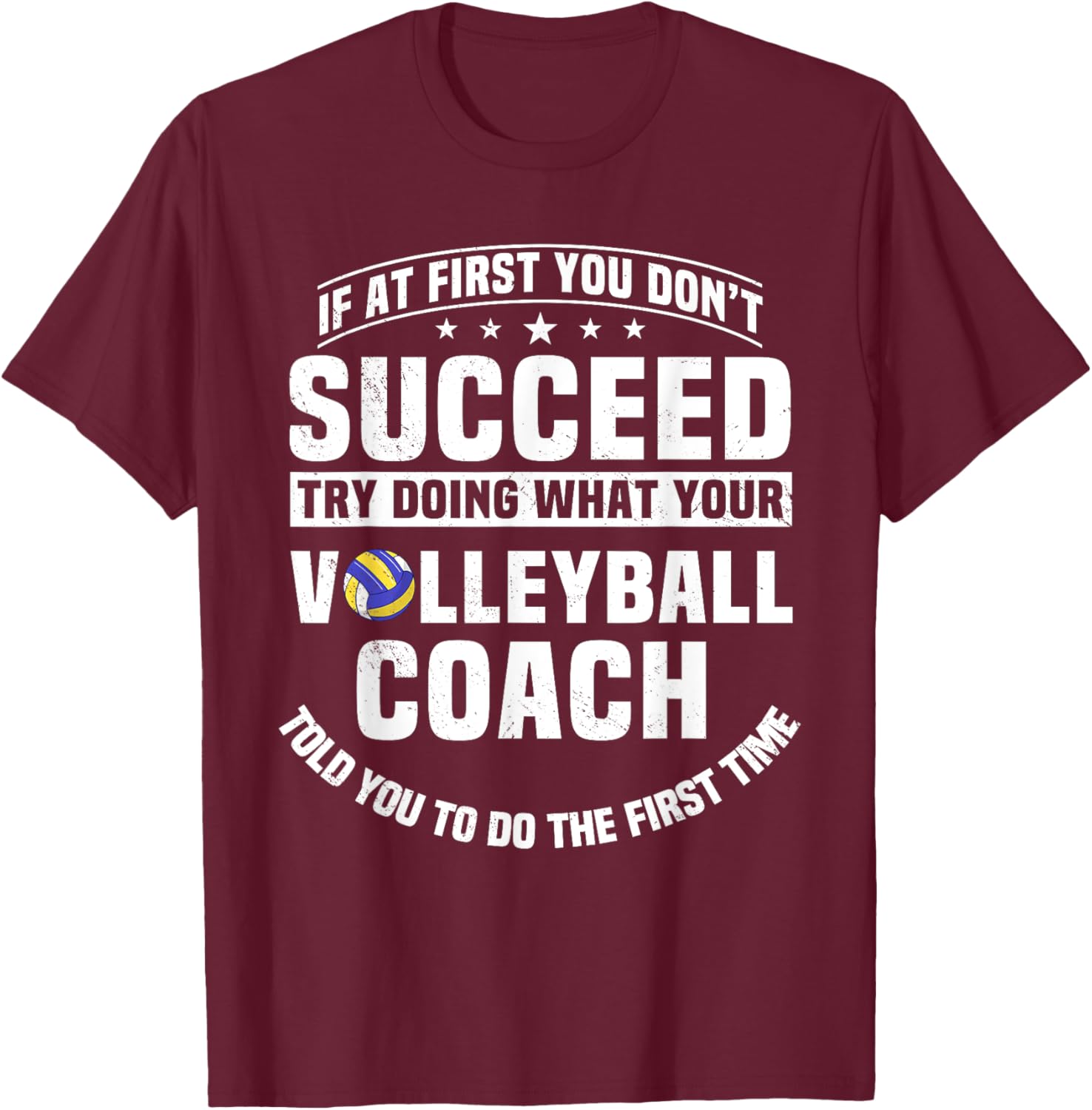 Volleyball Coach Team Player Instructor Sports Teacher Women Kids T-Shirt - T-Shirt | Maroon
