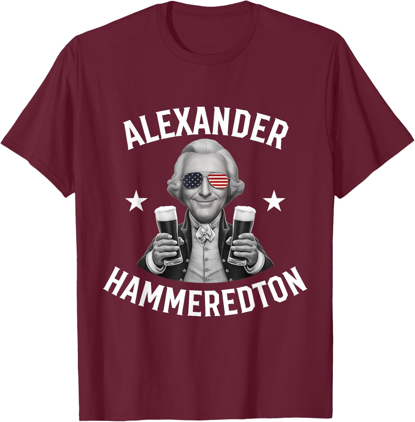 Alexander Hammeredton Funny Alexander Hammeredton Patriotic Men T-Shirt - T-Shirt | Maroon