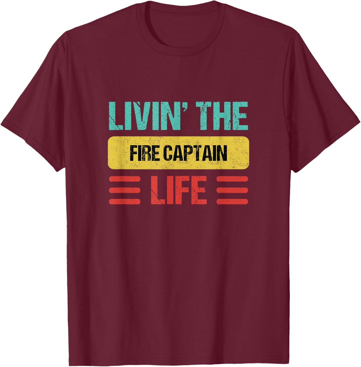 Fire Captain T-Shirt - T-Shirt | Maroon