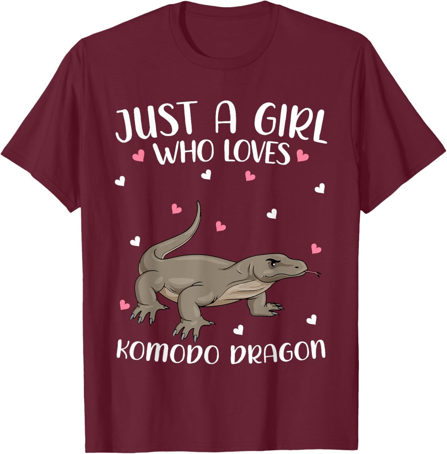 Just a girl who loves Komodo kite for children T-Shirt - T-Shirt | Maroon