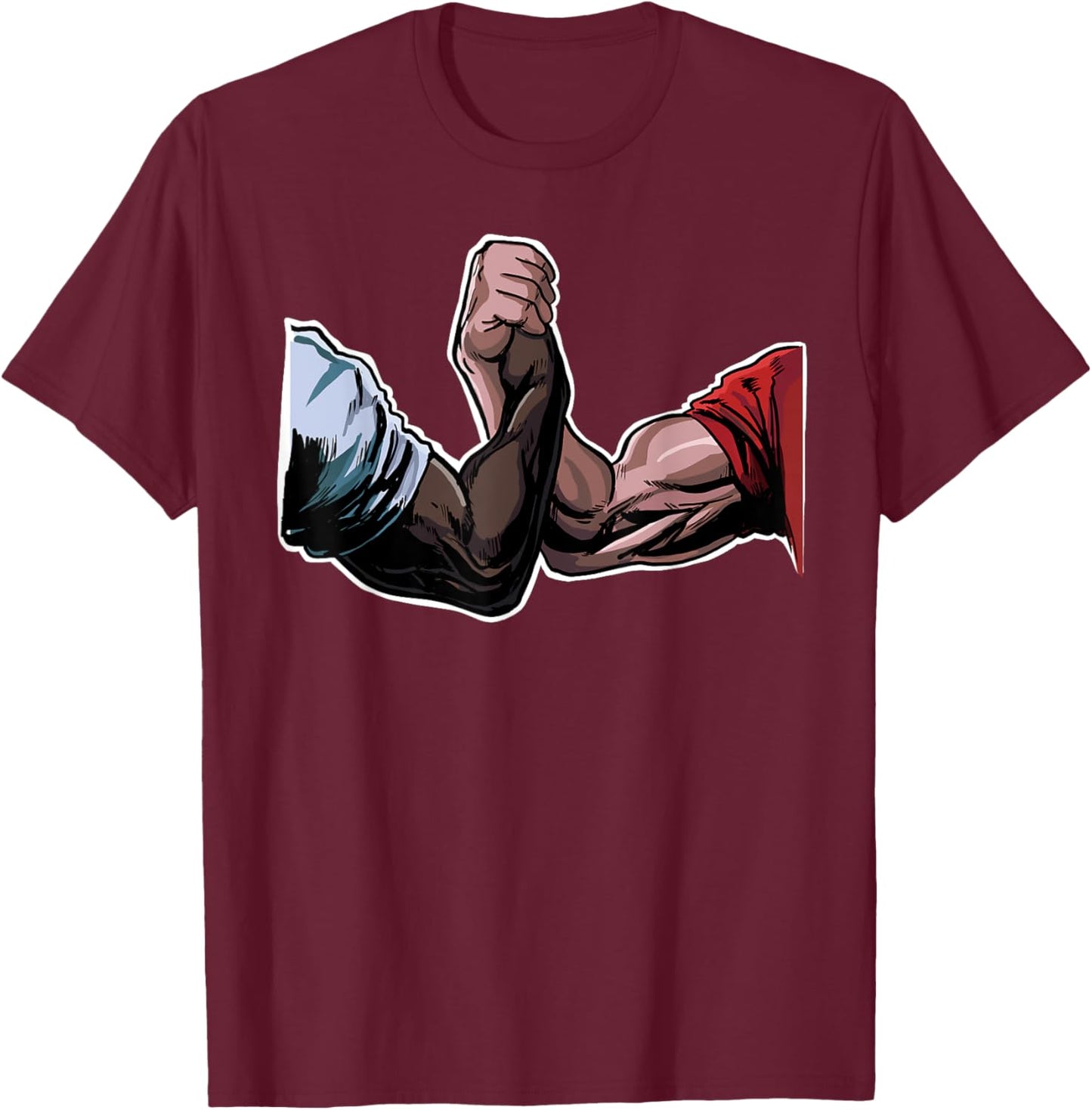 Epic Handshake funny Swole Bro Handshake Epic Handshake T-Shirt - T-Shirt | Maroon