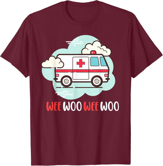 Cute ambulance for kids T-Shirt - T-Shirt | Maroon