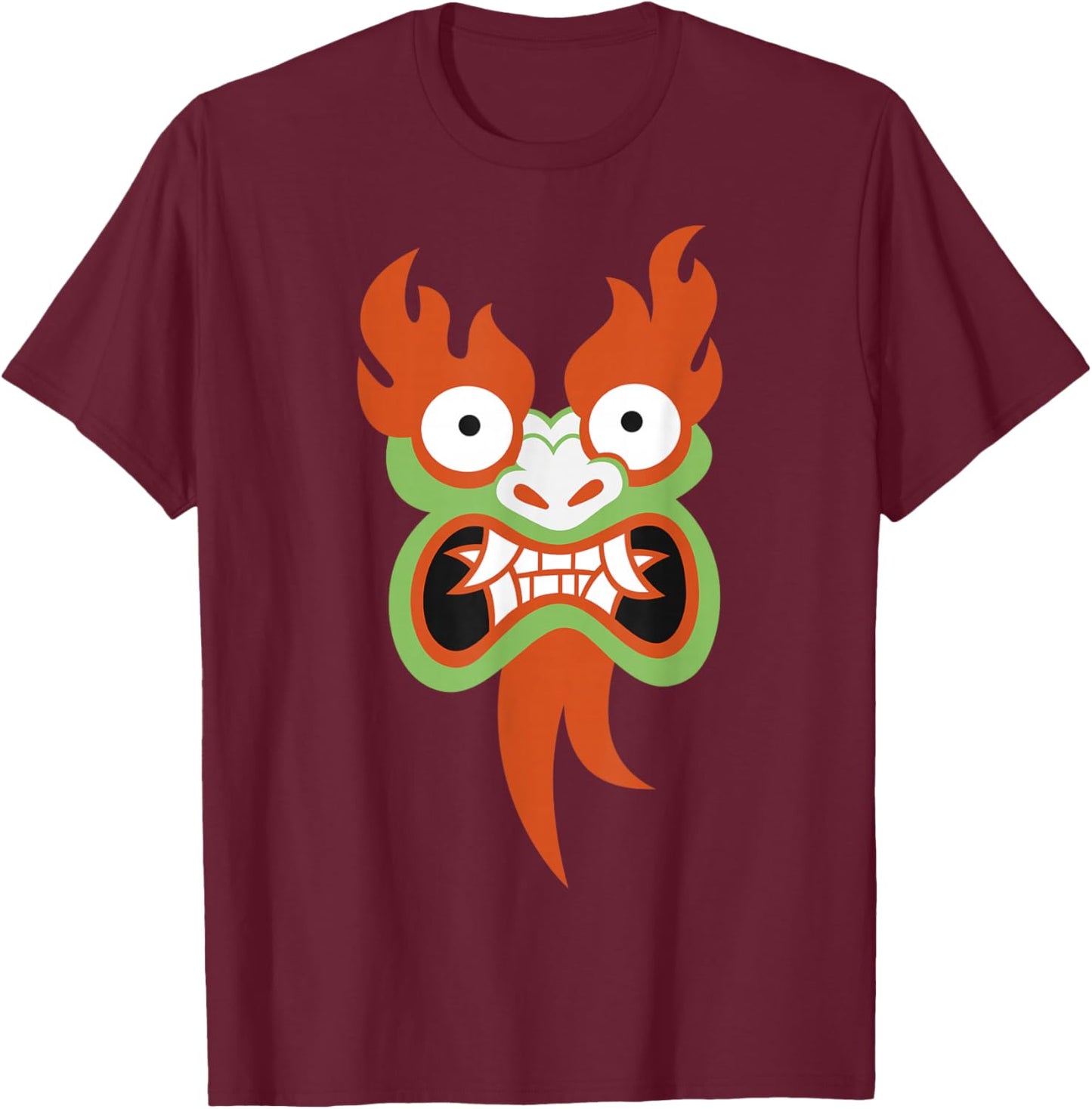 Samurai Jack Aku Big Face T-Shirt - T-Shirt | Maroon