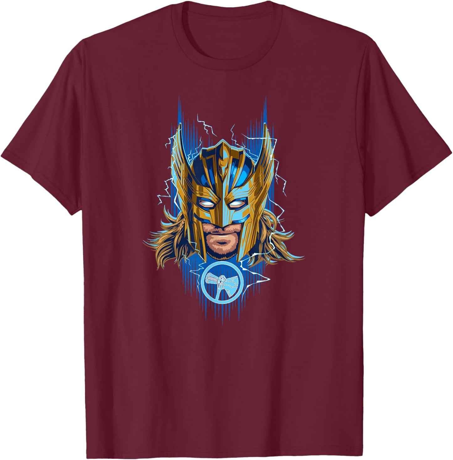 Marvel Thor: Love and Thunder Golden Armor Thor T-Shirt - T-Shirt | Maroon