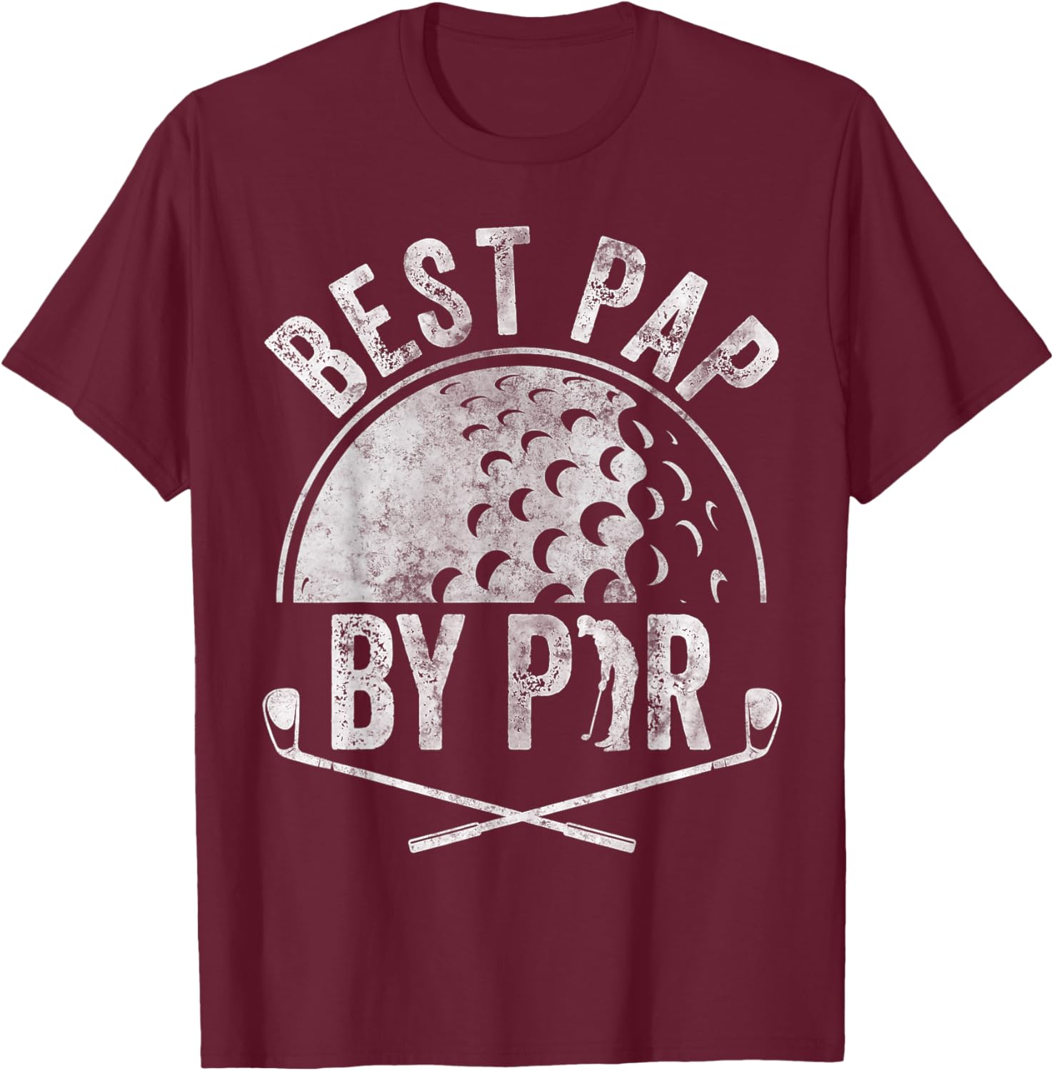 Best Pap By Par Shirt Golf Lover Sports Gift Golf Golfer T-Shirt - T-Shirt | Maroon
