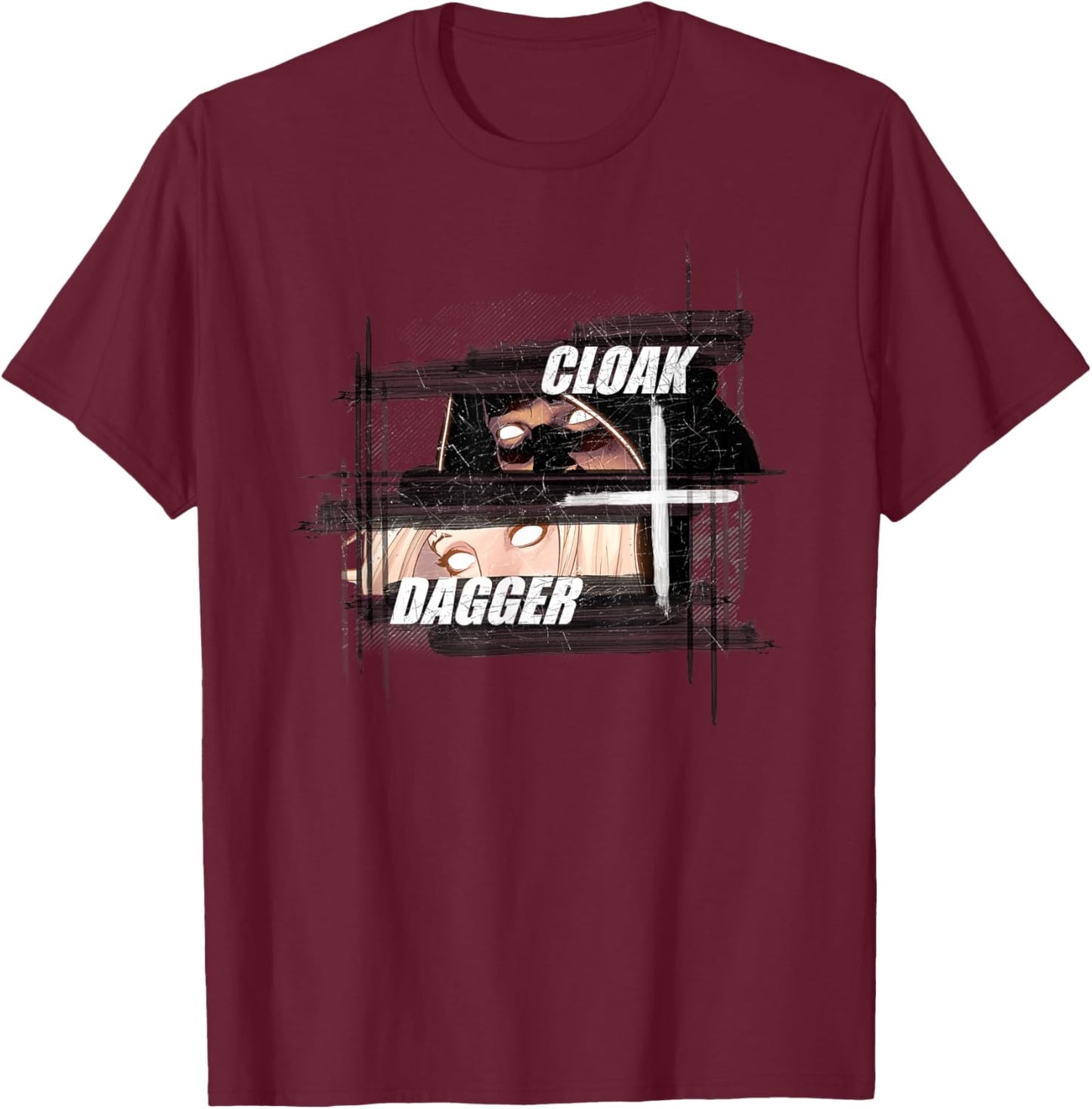 Marvel Cloak and Dagger Eyes T-Shirt - T-Shirt | Maroon