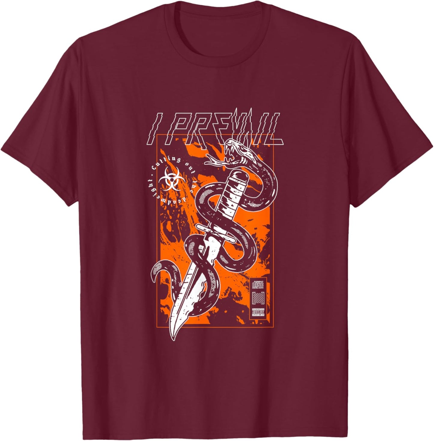 I Prevail - Official Merchandise - Deadweight Snake T-Shirt - T-Shirt | Maroon