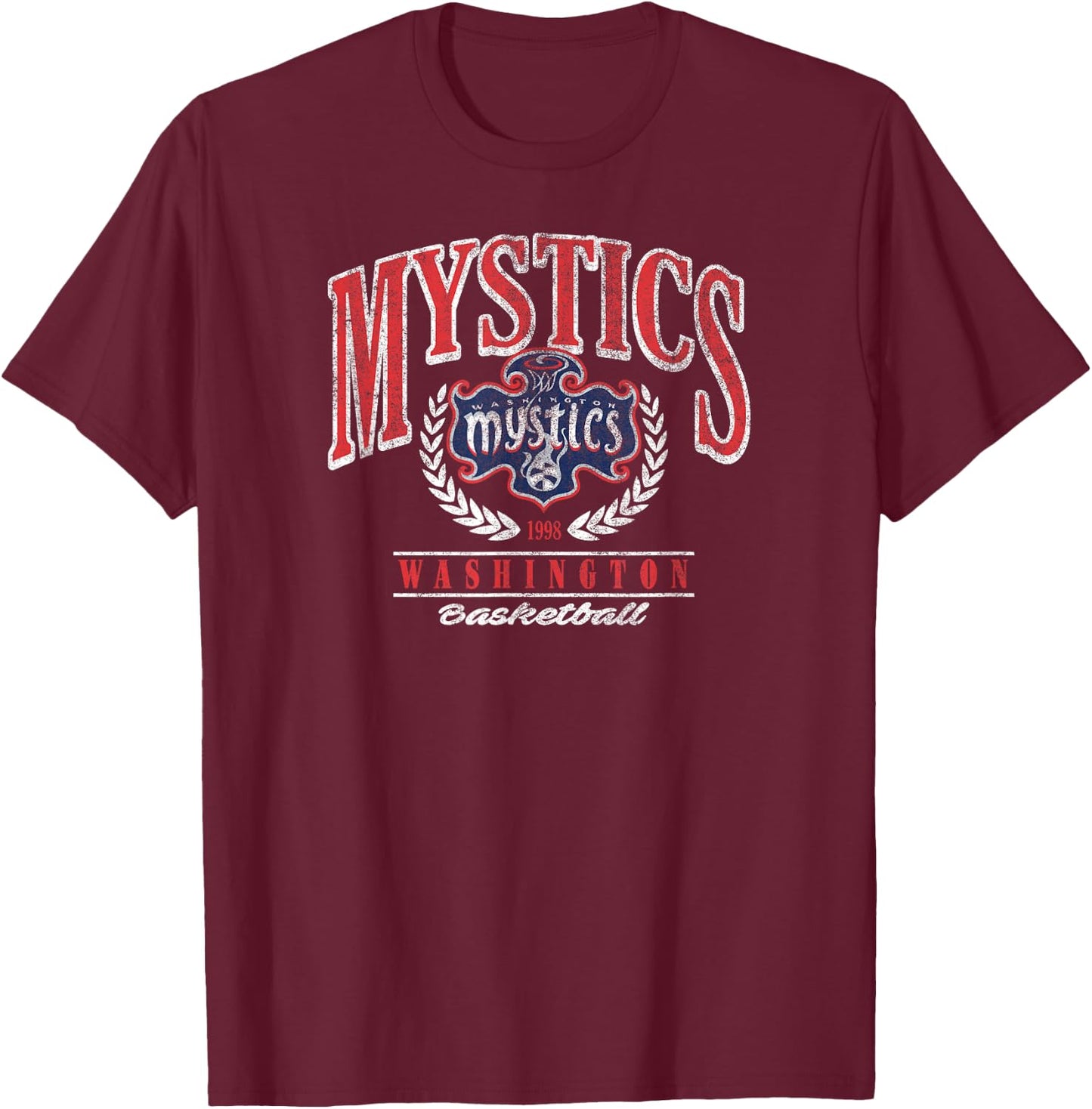 WNBA Washington Mystics Top Class Out Of Bounds T-Shirt - T-Shirt | Maroon