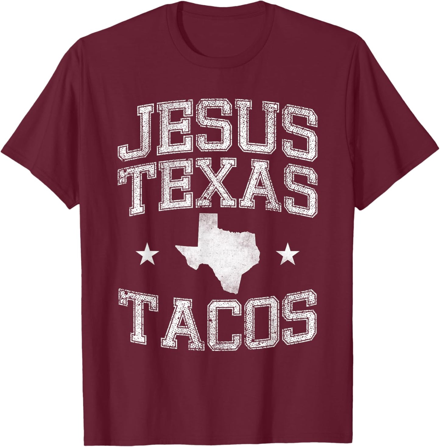 Texas Flag State US Vintage Longhorn Texas Retro T-Shirt - T-Shirt | Maroon