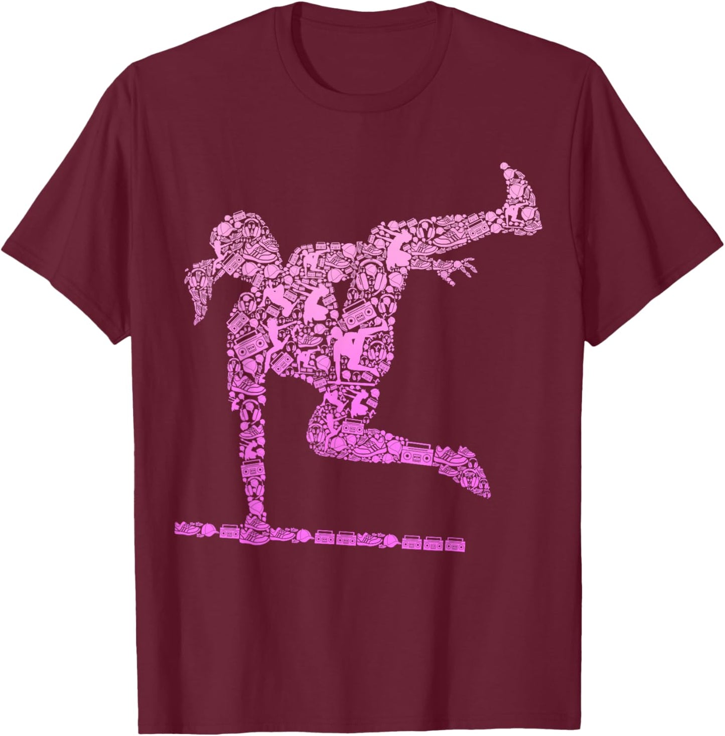 Parkour Girl Freerunner Freerunning Traceur Kids Women Girls T-Shirt - T-Shirt | Maroon