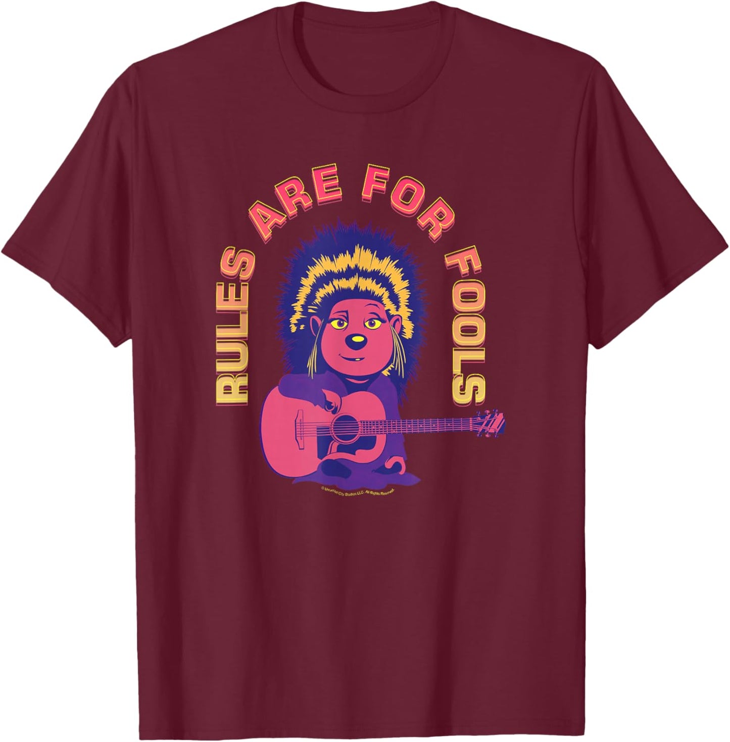Sing 2 Ash Rules Are For Fools T-Shirt - T-Shirt | Maroon