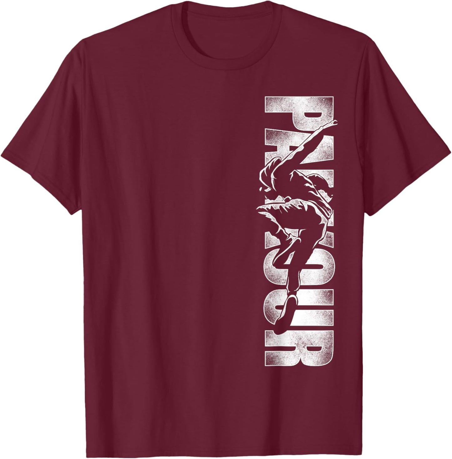 Parkour Free Running Traceur Vintage Parkour T-Shirt - T-Shirt | Maroon