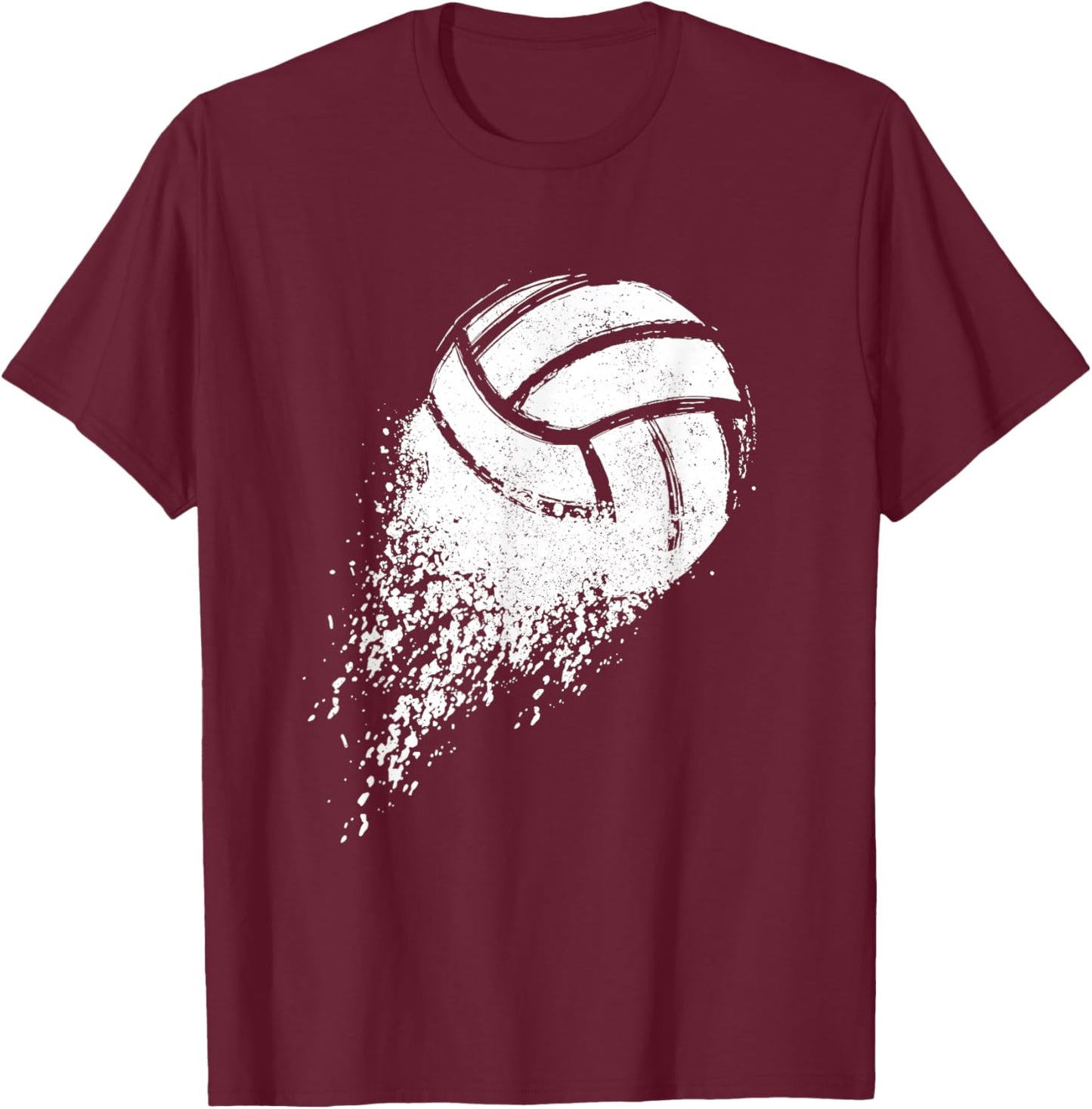 Volleyball Vintage Retro Sport Volleyball Player T-Shirt - T-Shirt | Maroon
