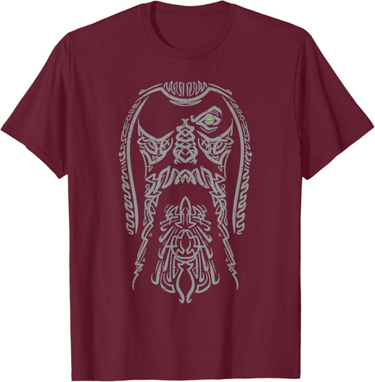 Viking Odin Face Norse Mythology God Men Women Boys Kids T-Shirt - T-Shirt | Maroon