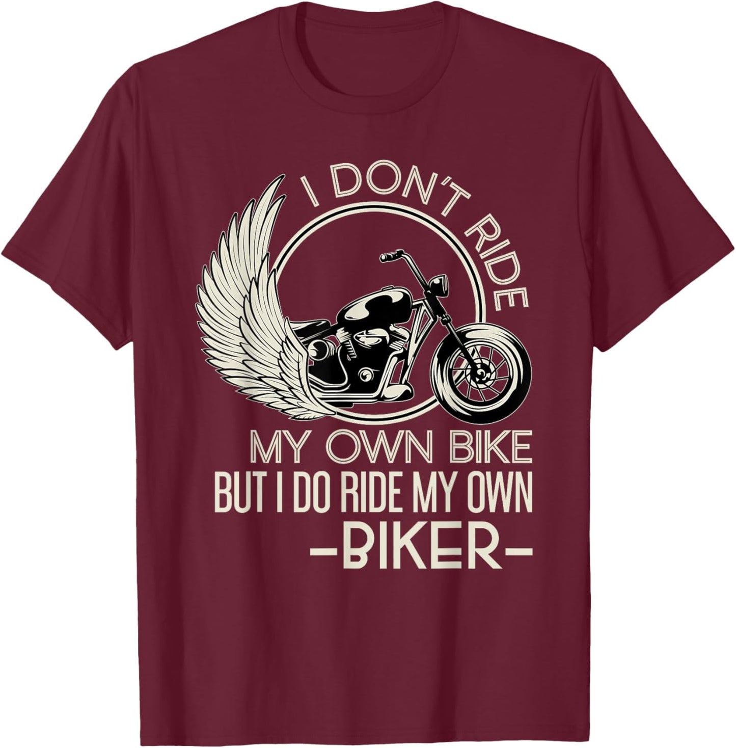 Motorcyclist Funny Motorcycle Gift Women Biker T-Shirt - T-Shirt | Maroon