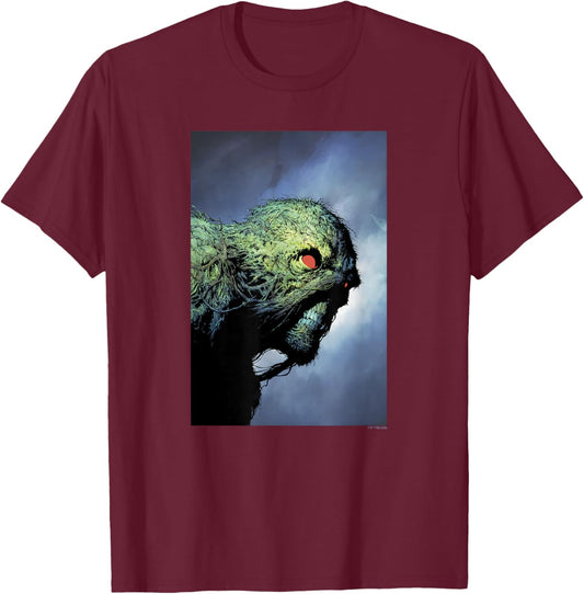 DC Comics Batman Swamp Thing Portrait T-Shirt - T-Shirt | Maroon