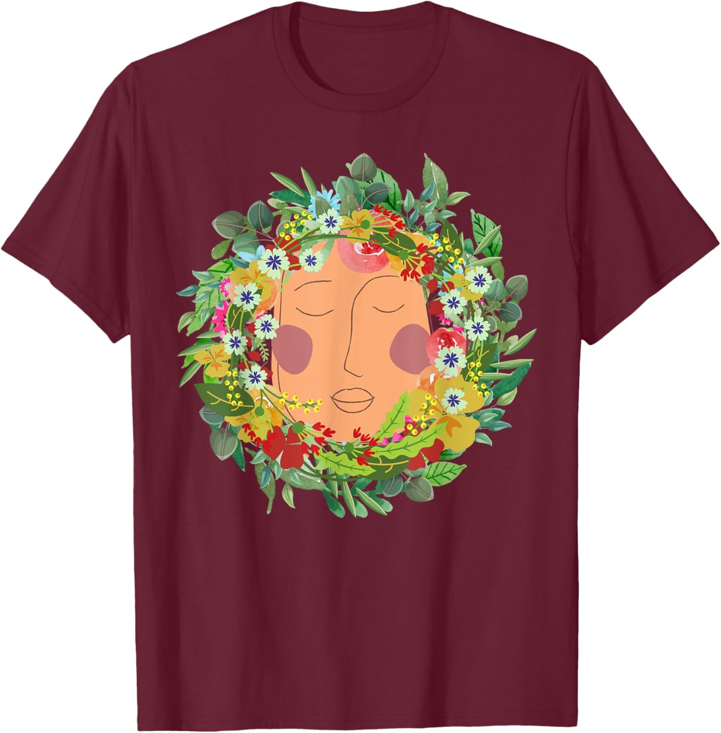 Midsommar Queen T-Shirt - T-Shirt | Maroon
