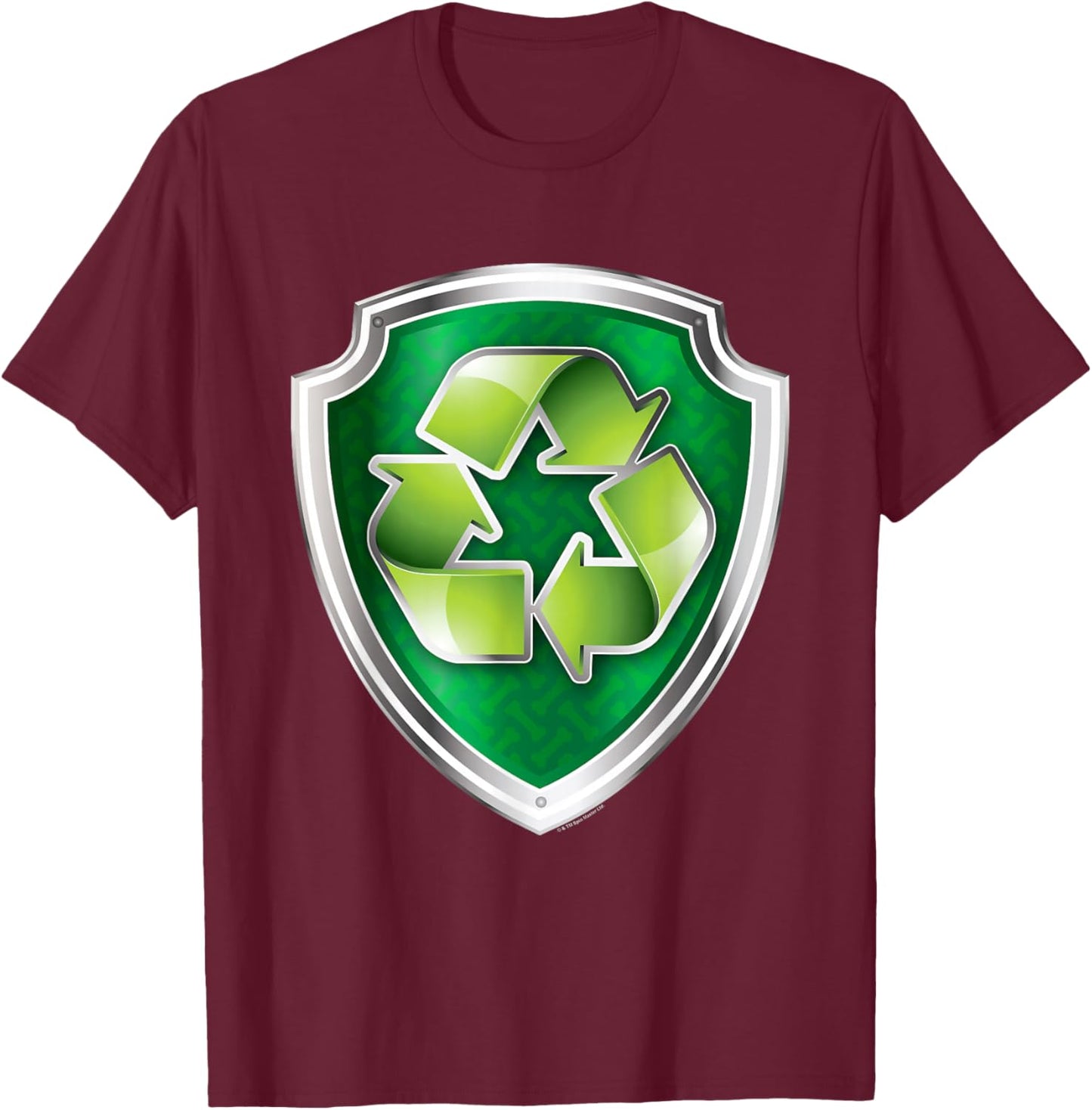 PAW Patrol Rocky Badge T-Shirt - T-Shirt | Maroon