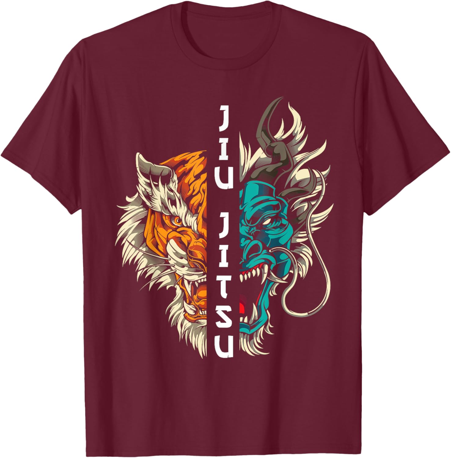 Jiu Jitsu and Grappling T-Shirt - T-Shirt | Maroon