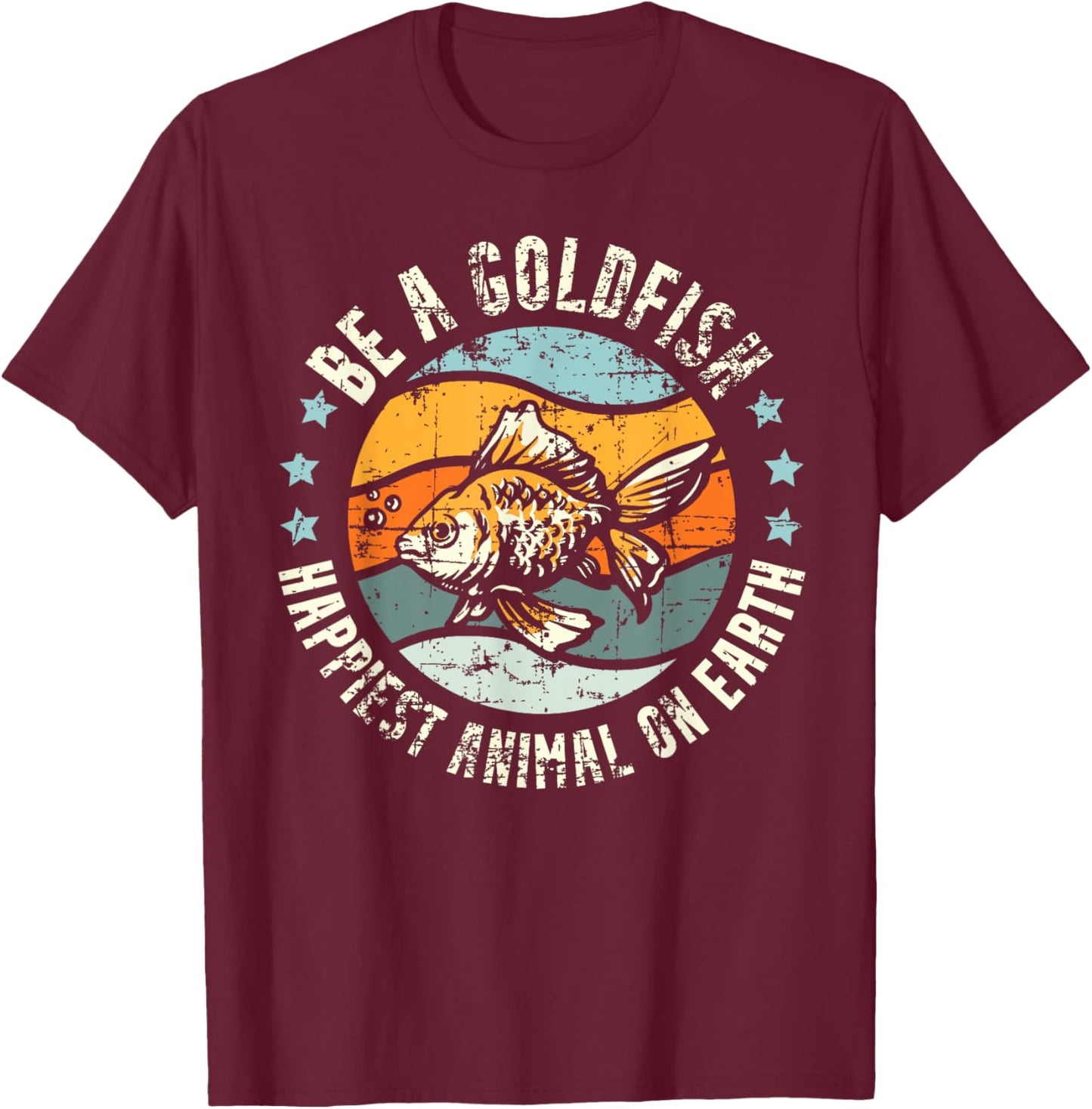 Be A Goldfish for a Soccer Motivational Quote T-Shirt - T-Shirt | Maroon