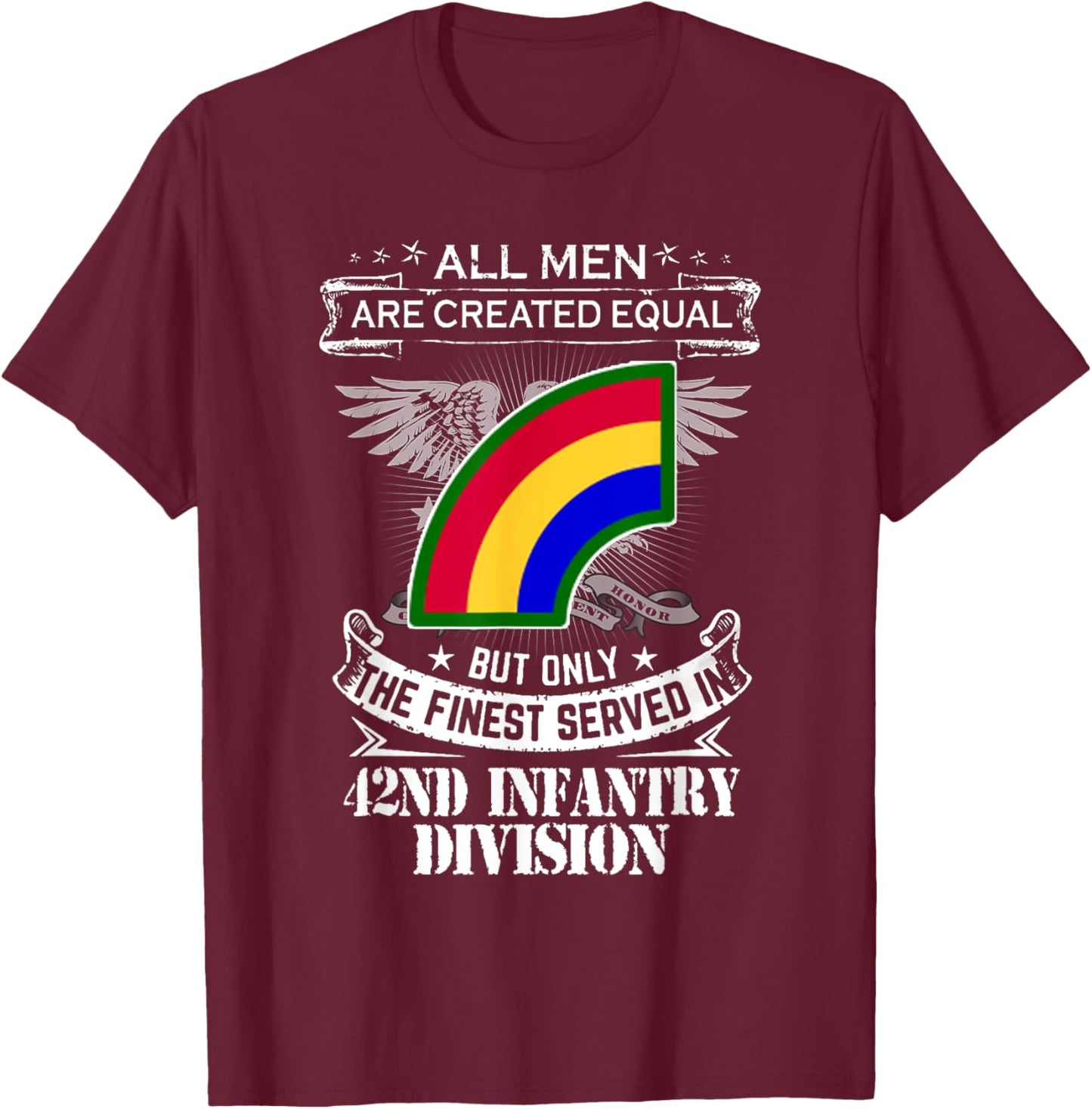 42nd Infantry Division US Army T-Shirt - T-Shirt | Maroon