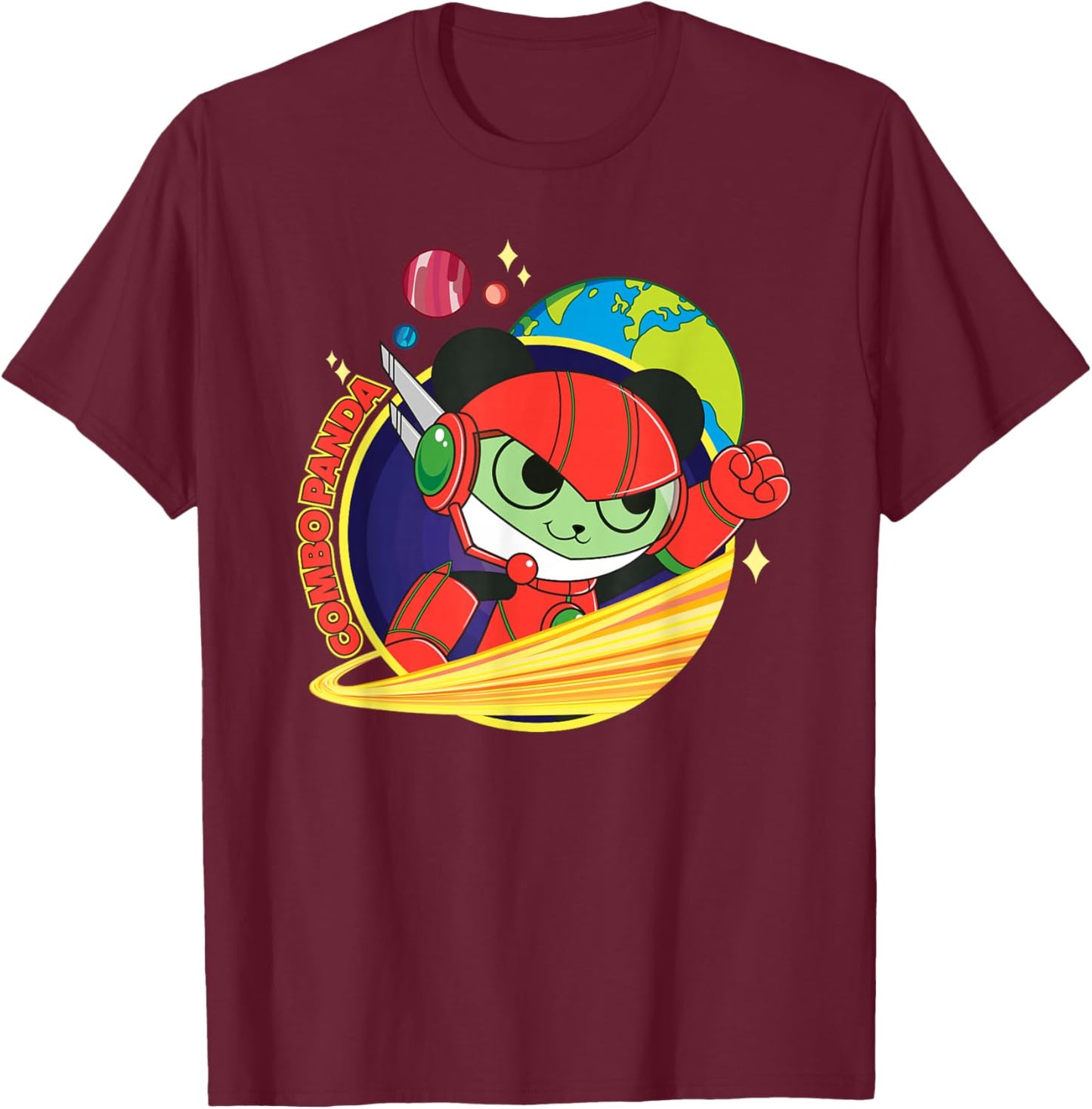 Ryan's World Titan Universe Combo Panda T-Shirt - T-Shirt | Maroon