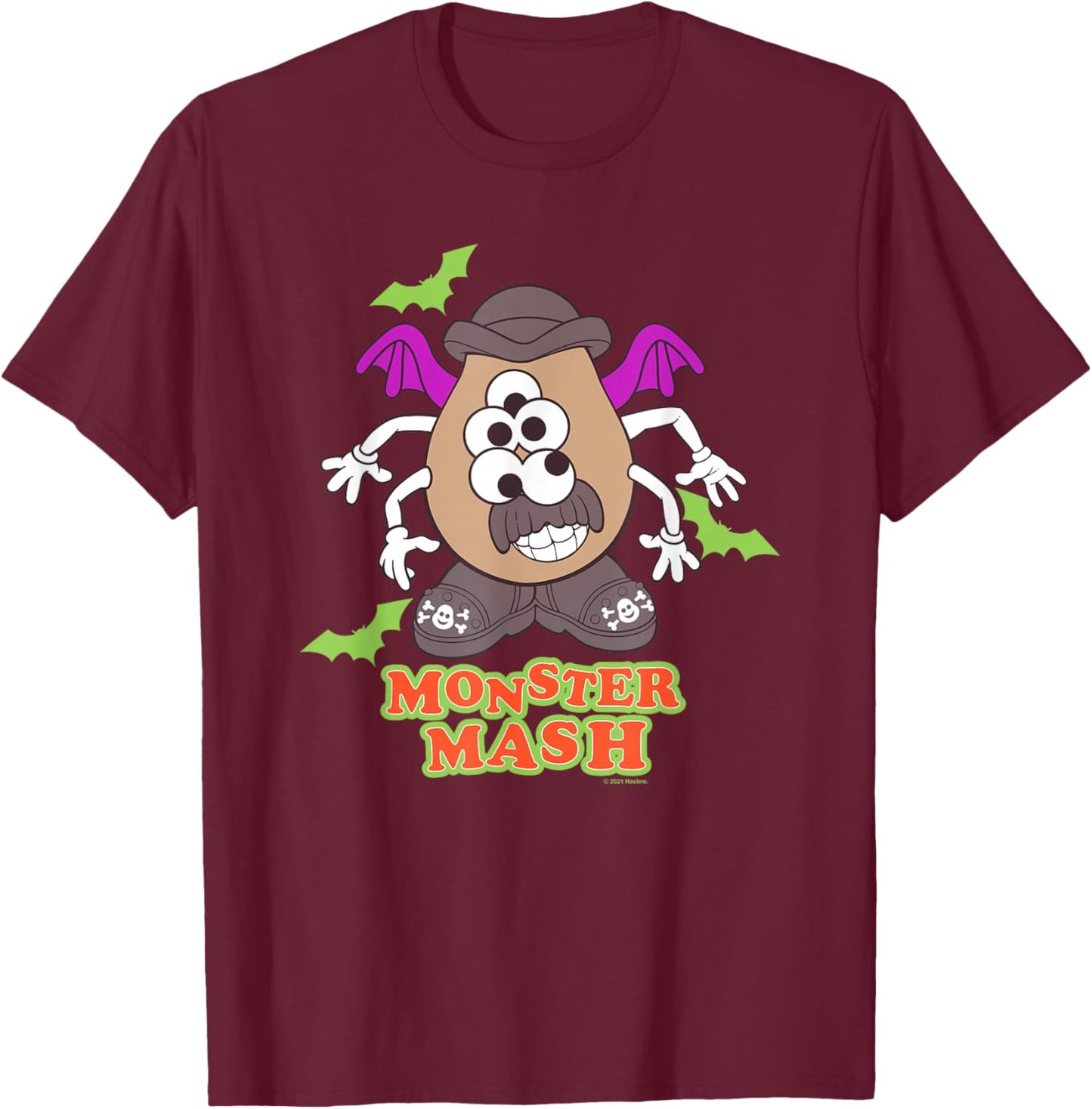 Mr. Potato Head Halloween Monster Mash T-Shirt - T-Shirt | Maroon