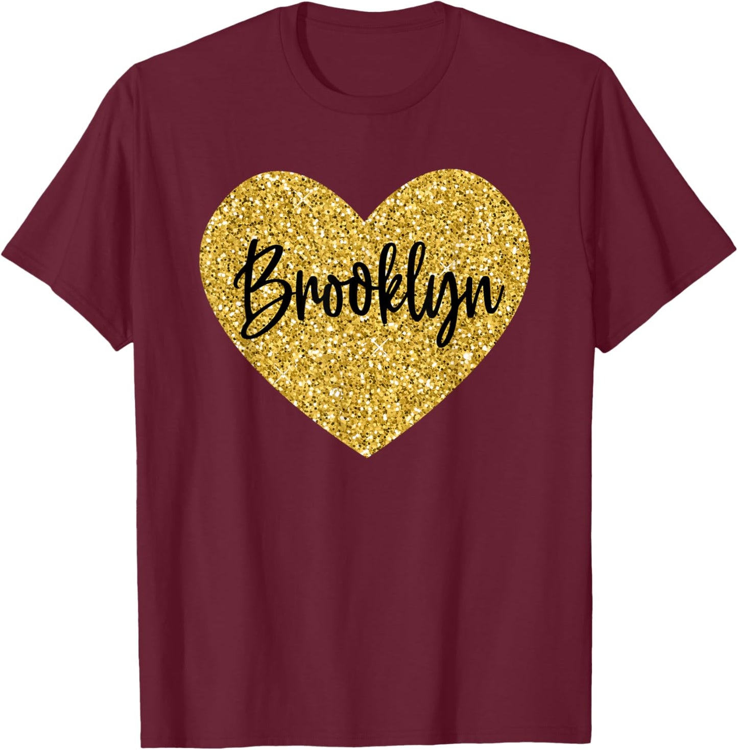 I Love Brooklyn New York T-Shirt - T-Shirt | Maroon