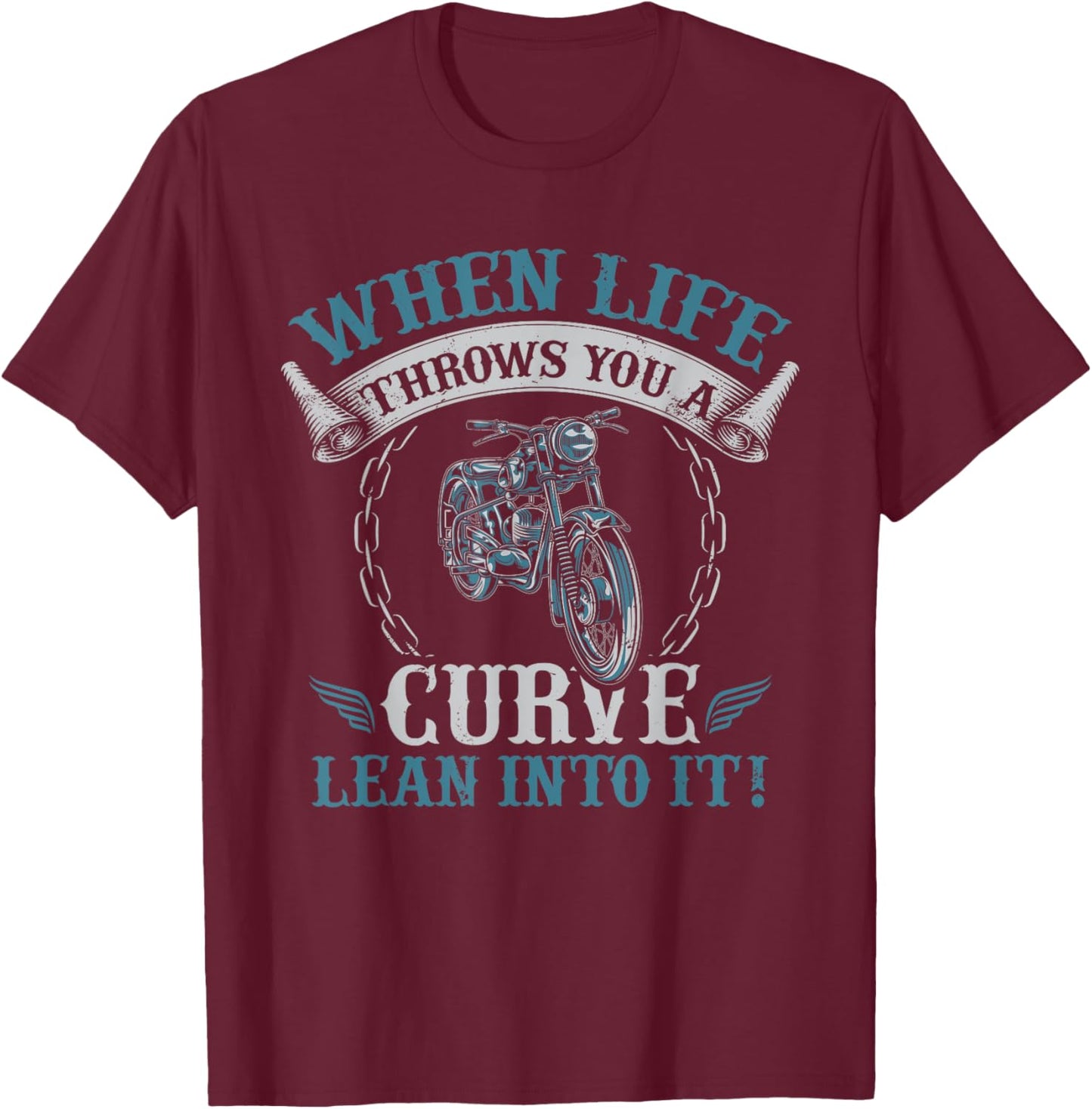 Funny Motorcycle Lover Graphic Women Men Motorcycle Rider T-Shirt - T-Shirt | Maroon