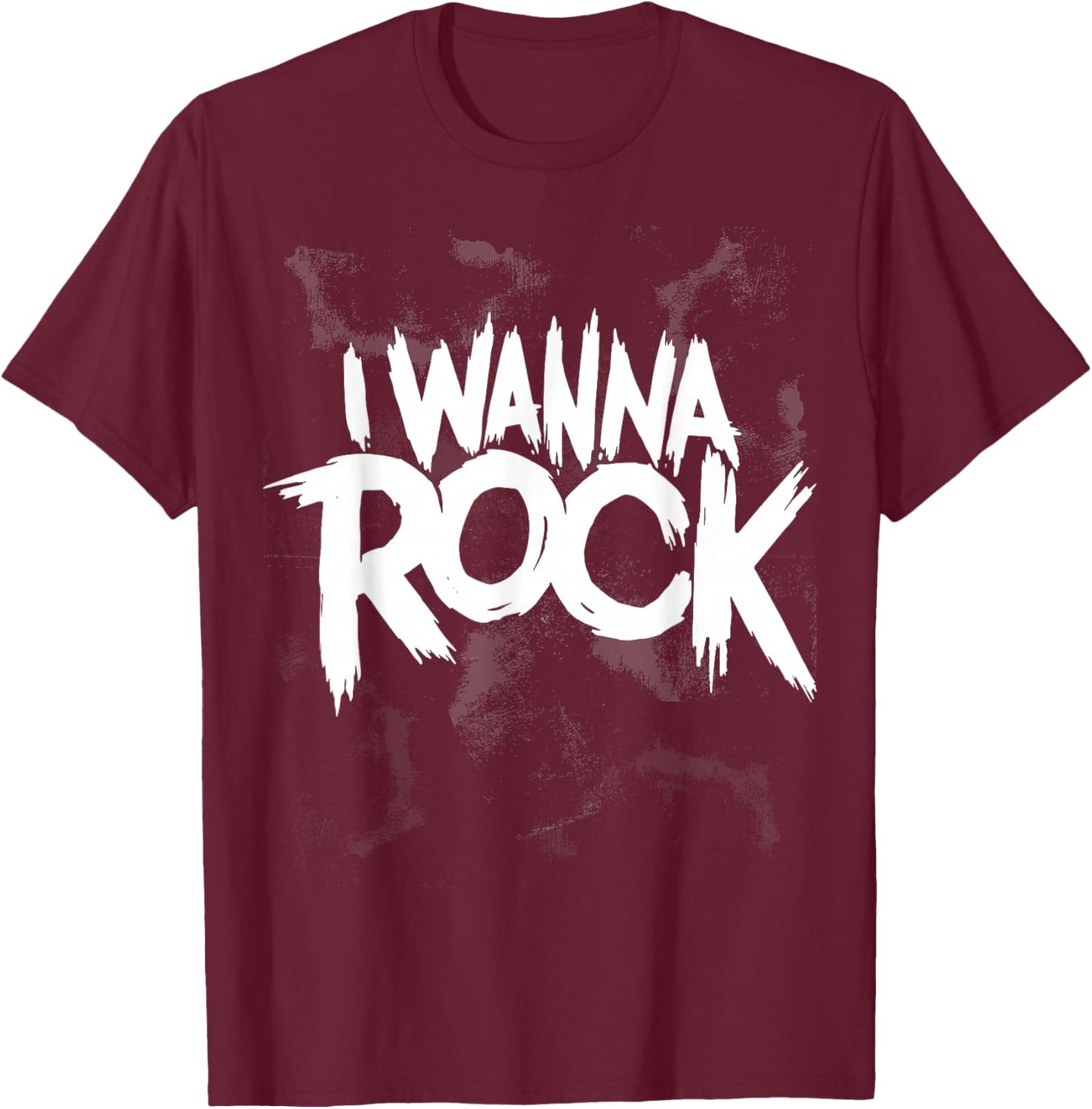 I wanna rock - unique hand drawn style T-Shirt - T-Shirt | Maroon