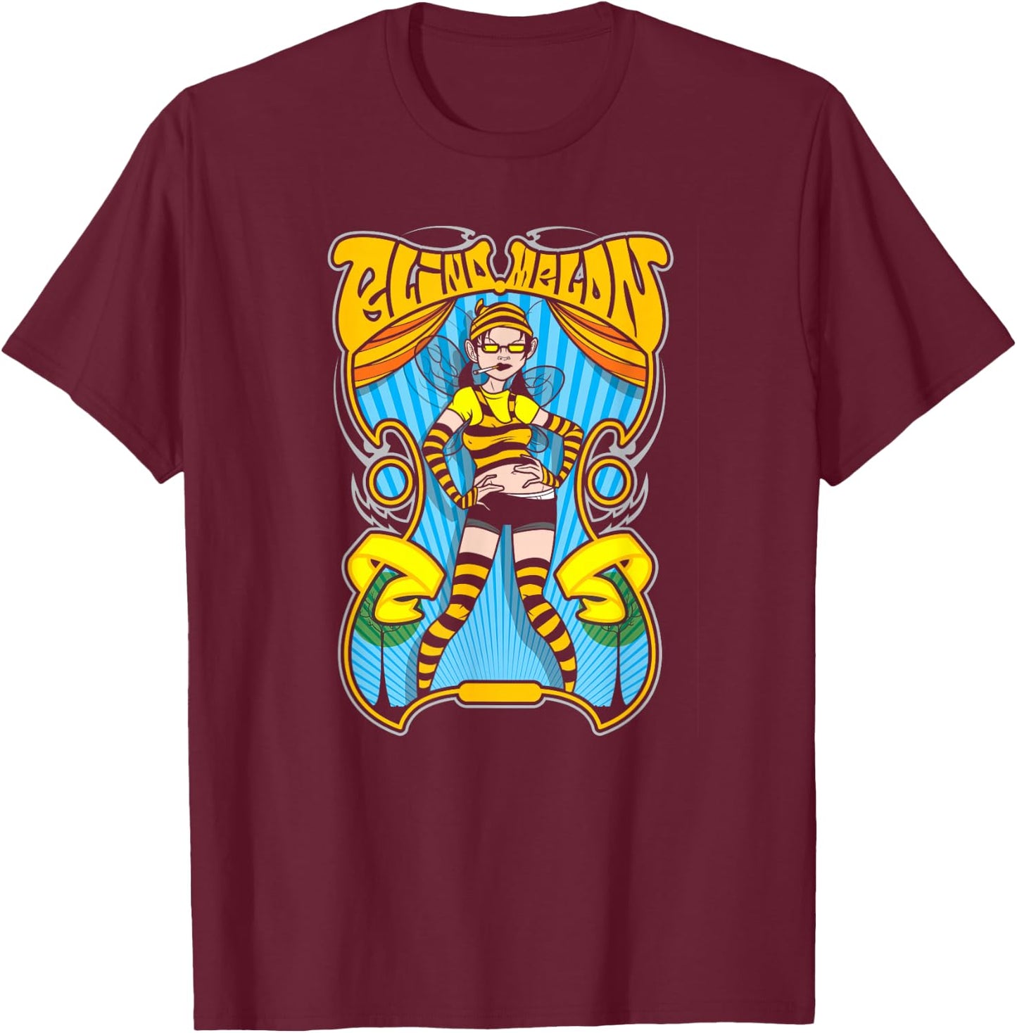 Blind Melon - Bee Girl T-Shirt - T-Shirt | Maroon
