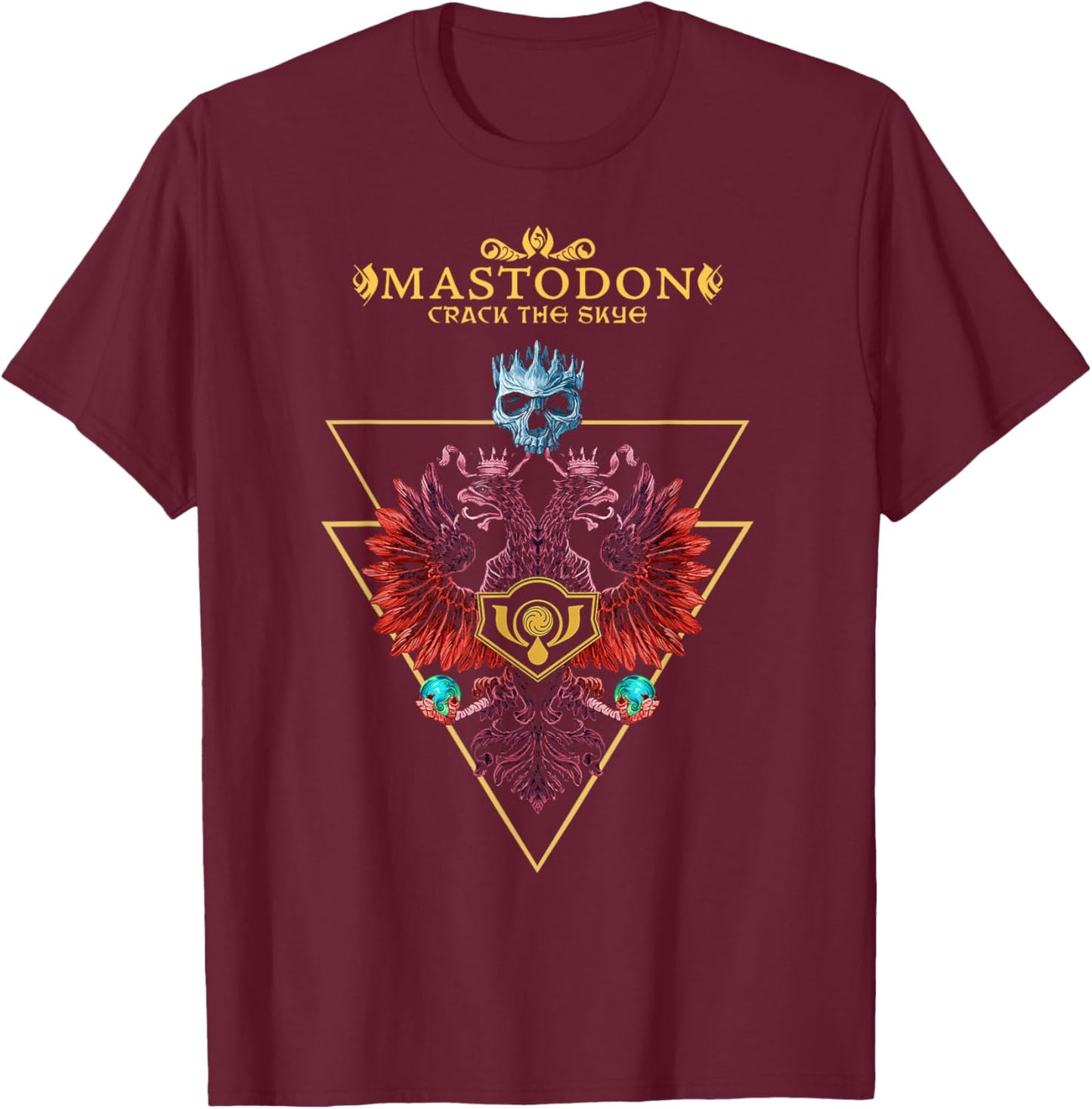 Mastodon - Vibrant Double Eagle T-Shirt - T-Shirt | Maroon