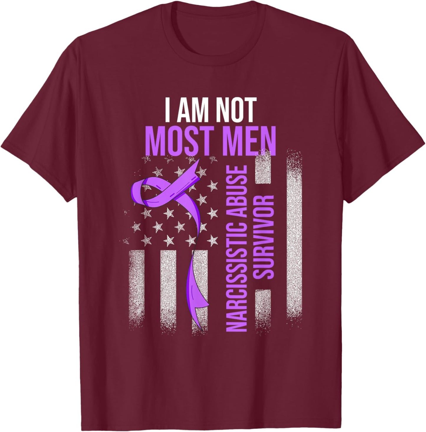 World Narcissistic Abuse Awareness Survivor T-Shirt - T-Shirt | Maroon