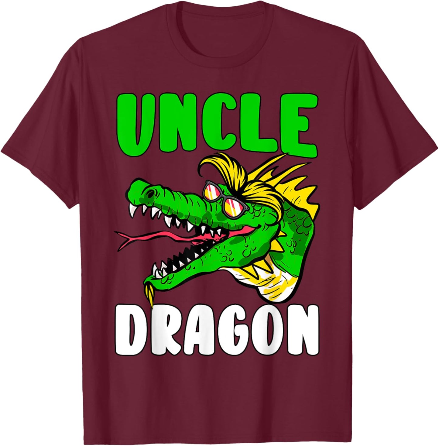 Uncle Dragon Lover T-Shirt - T-Shirt | Maroon