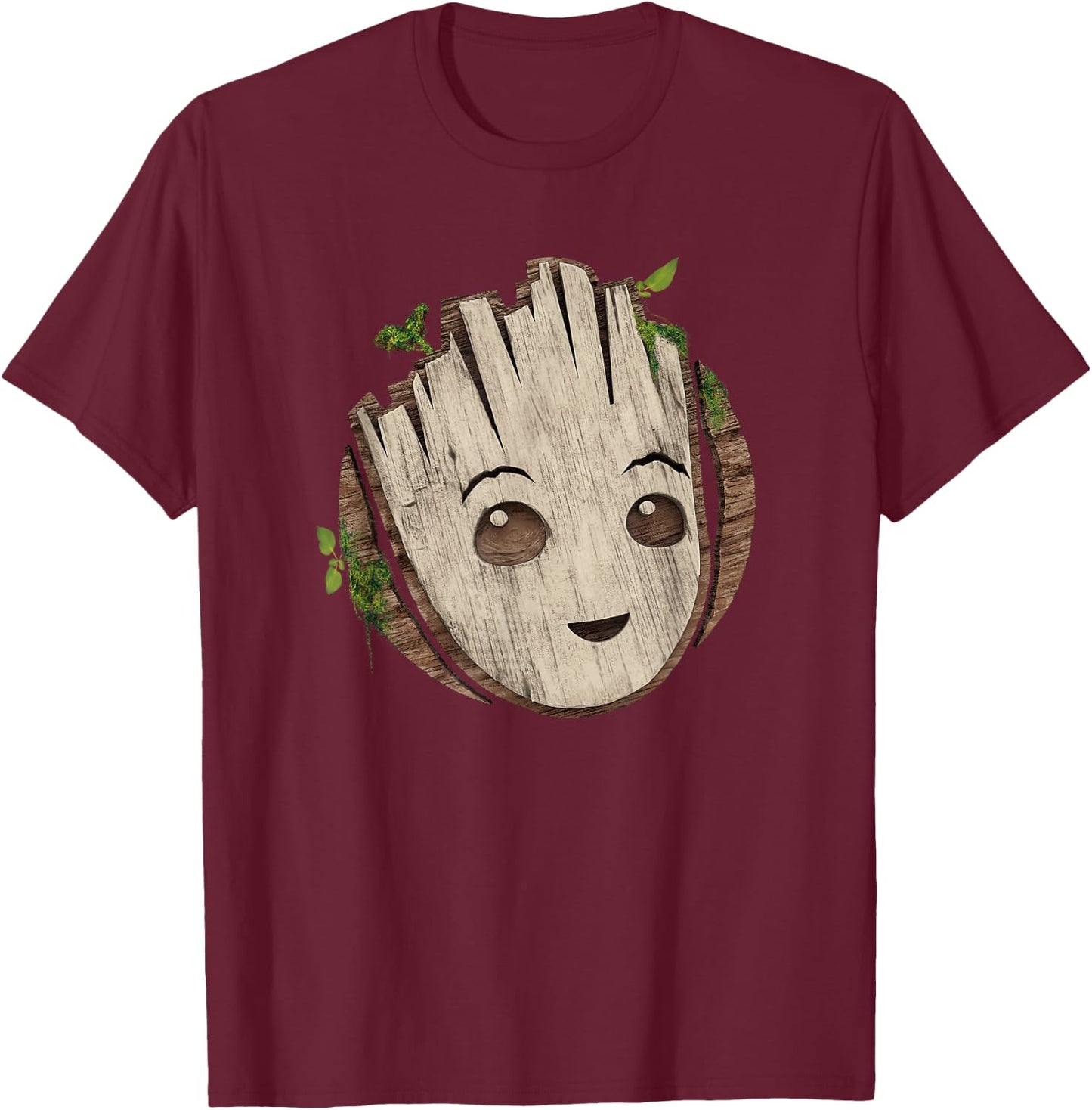 Marvel Studios I Am Groot Baby Face T-Shirt - T-Shirt | Maroon