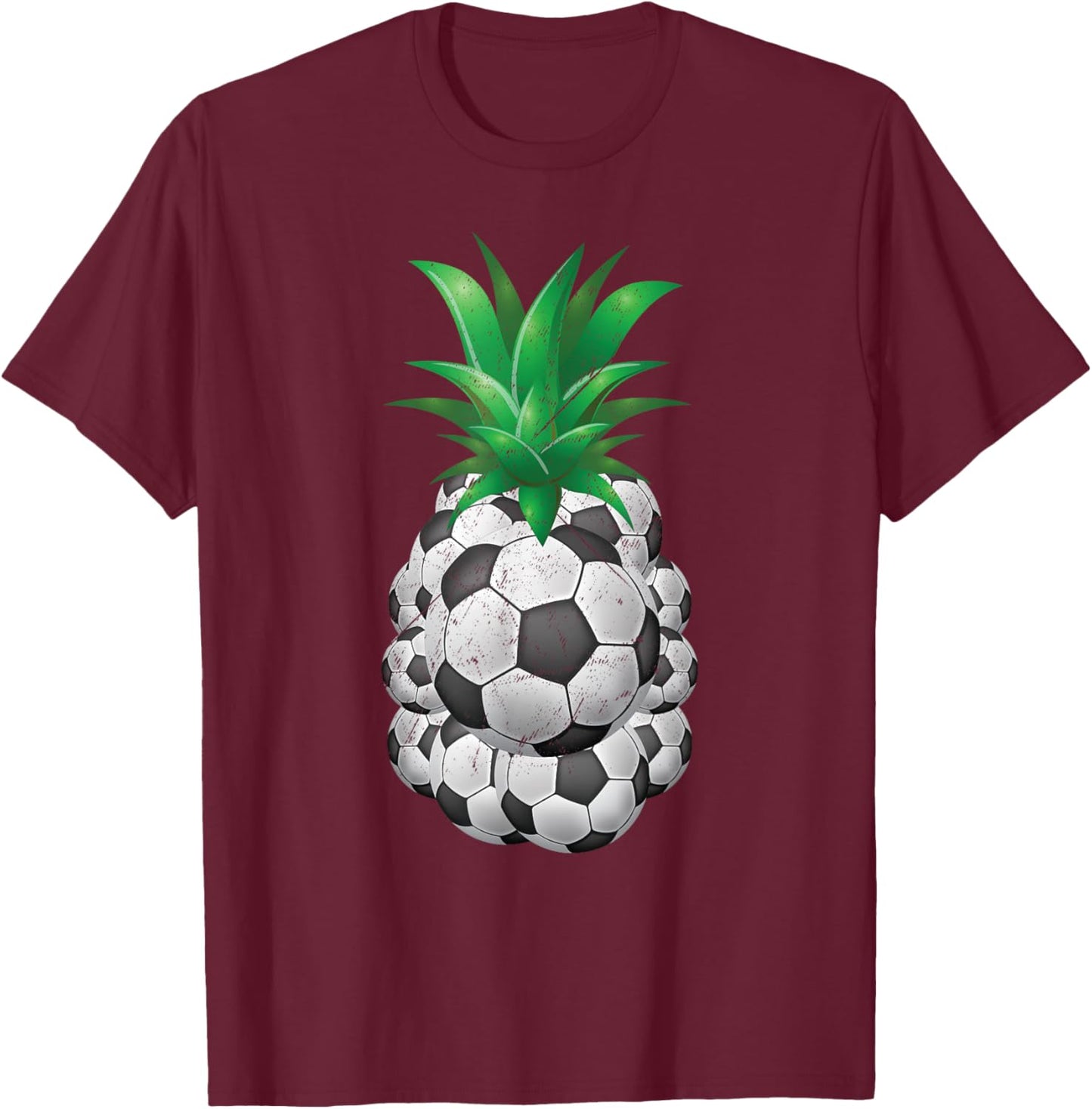 Funny Sarcastic Hawaiian Aloha Beach Pineapple Soccer Women Kids T-Shirt - T-Shirt | Maroon